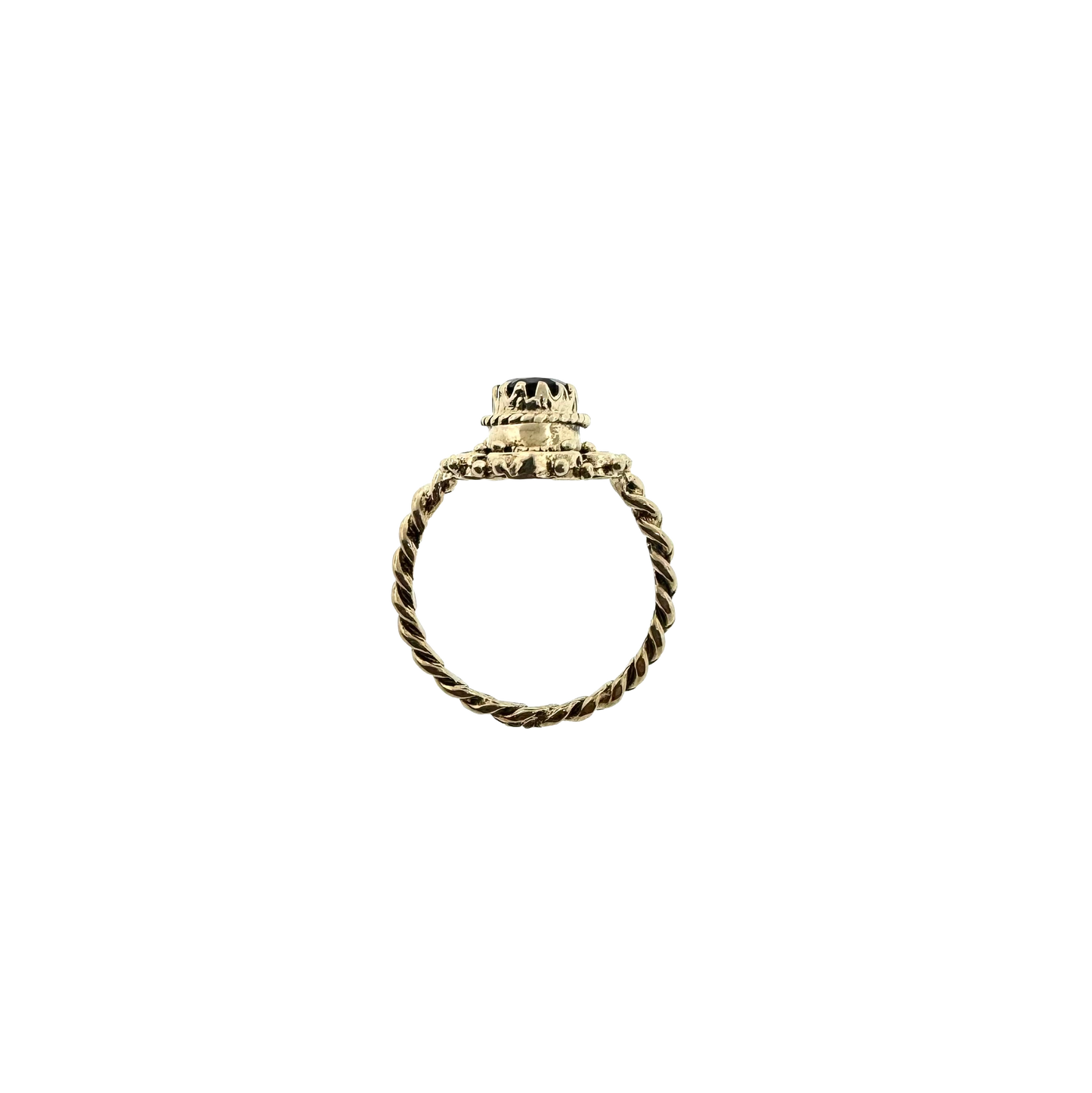 Estate 14k + Bohemian Garnet Ring
