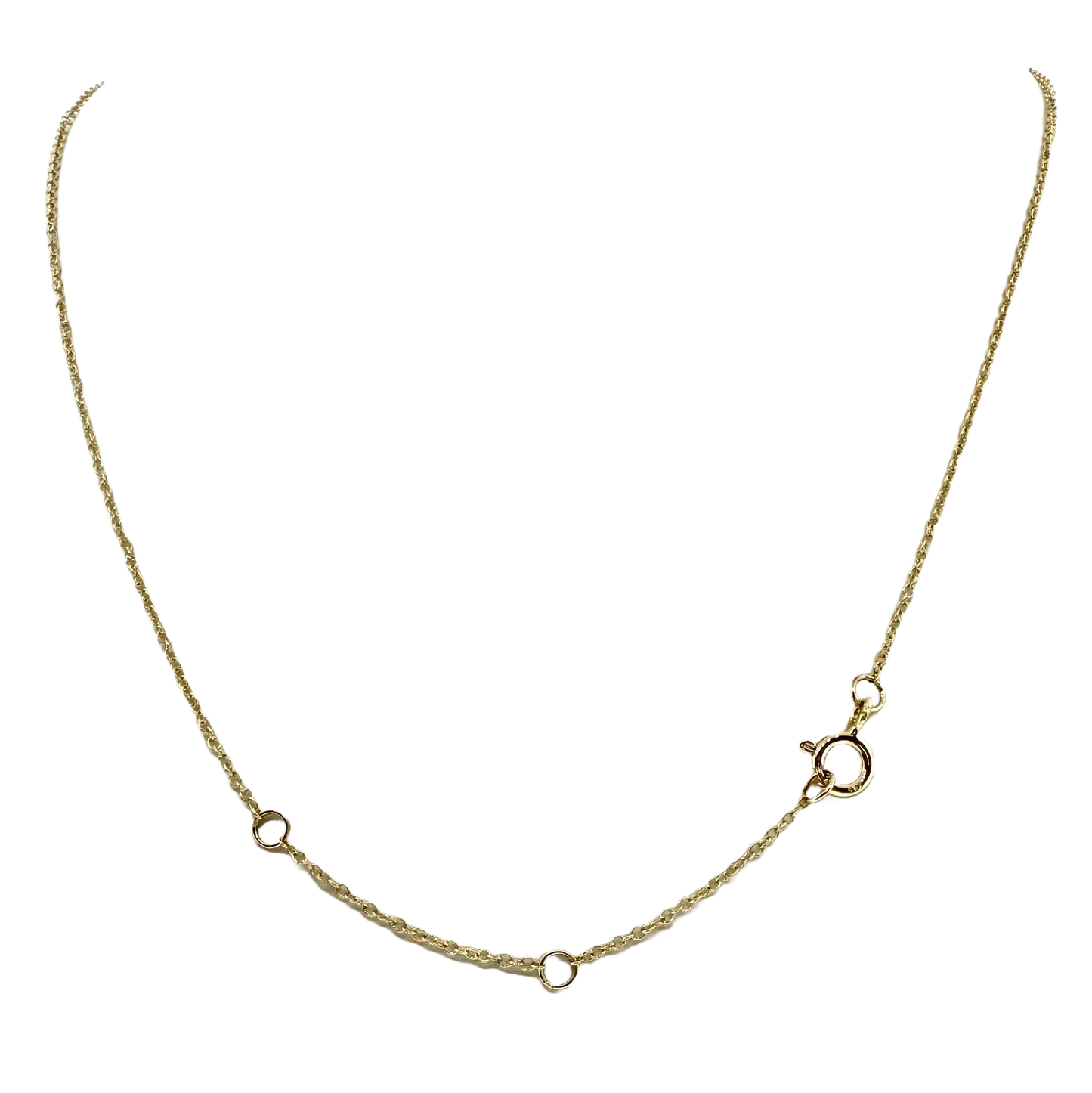 14k + Peridot and Diamond Station Necklace