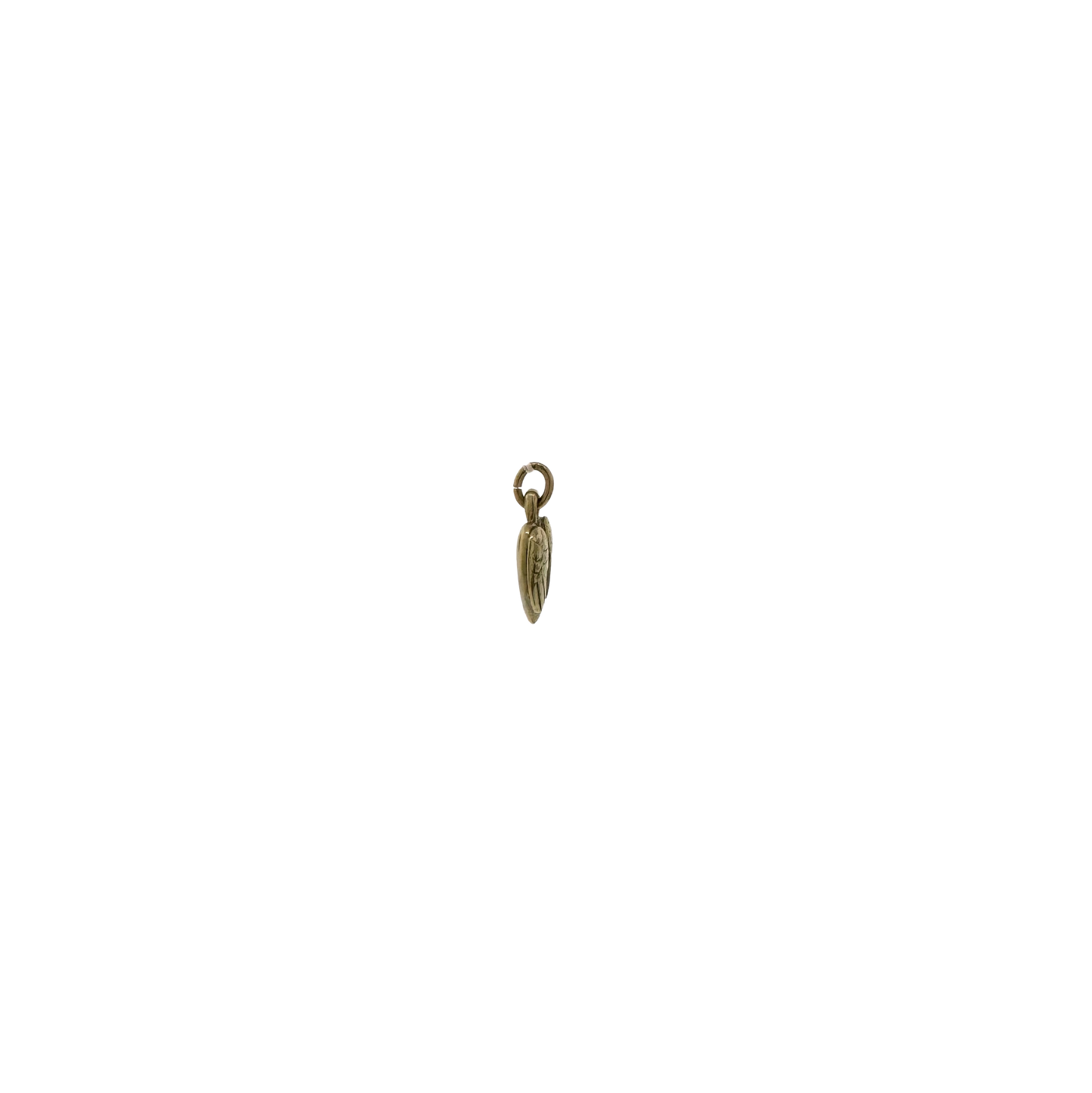 Estate 14k + Heart with Wings Mini Charm