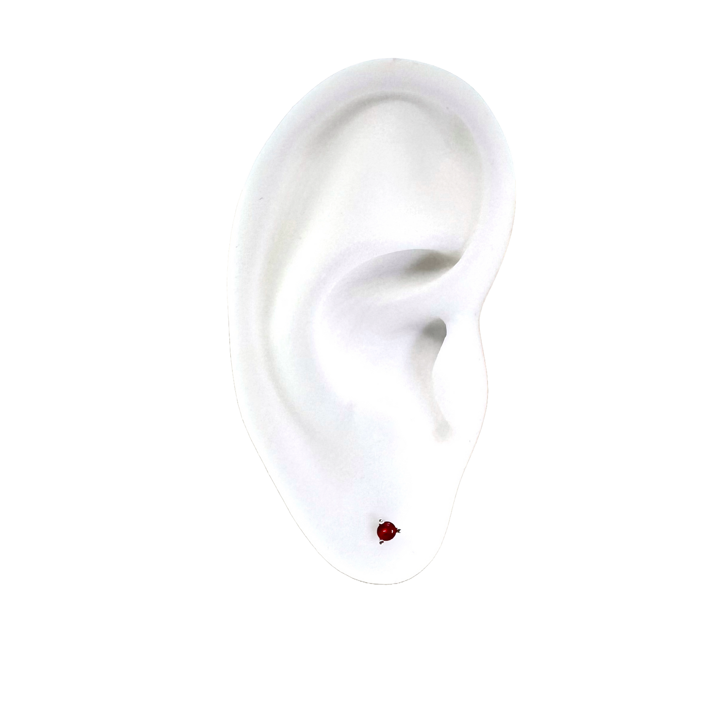 14k + Baby Ruby Stud Earrings