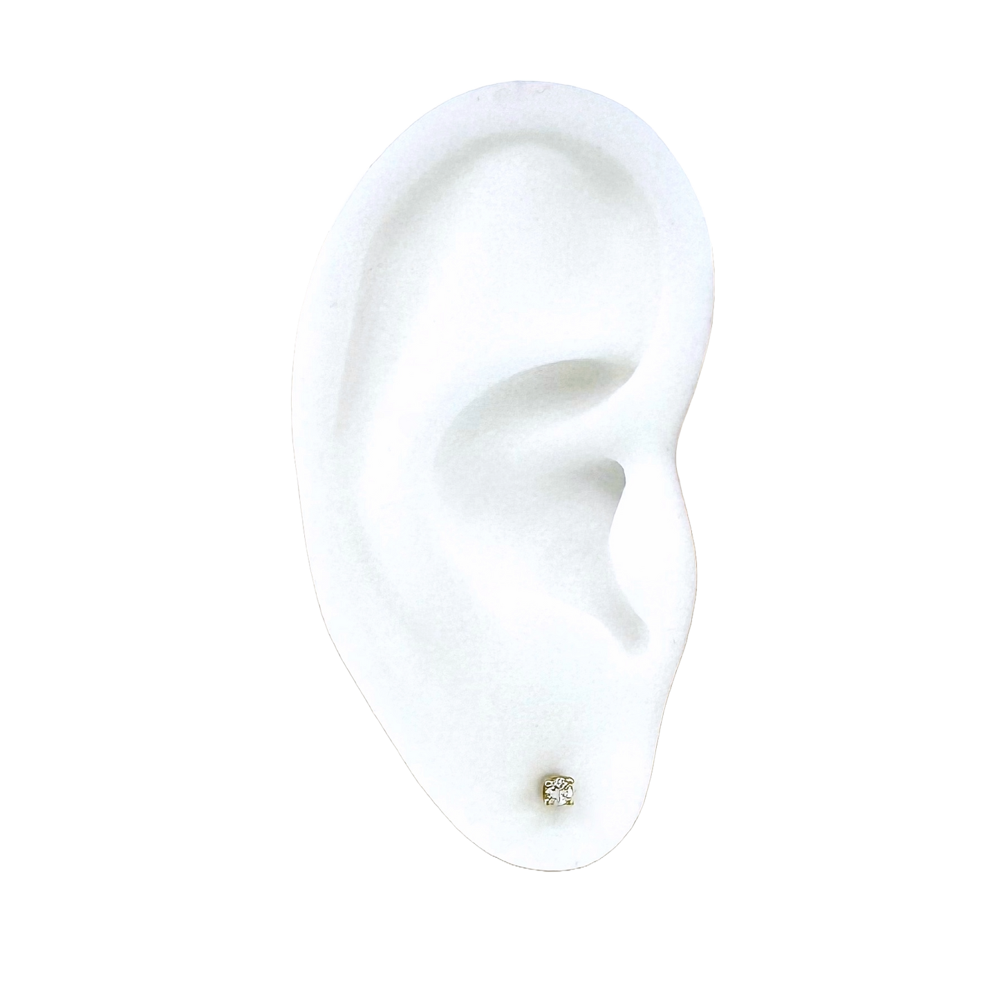 14k + Baby Diamond Stud Earrings