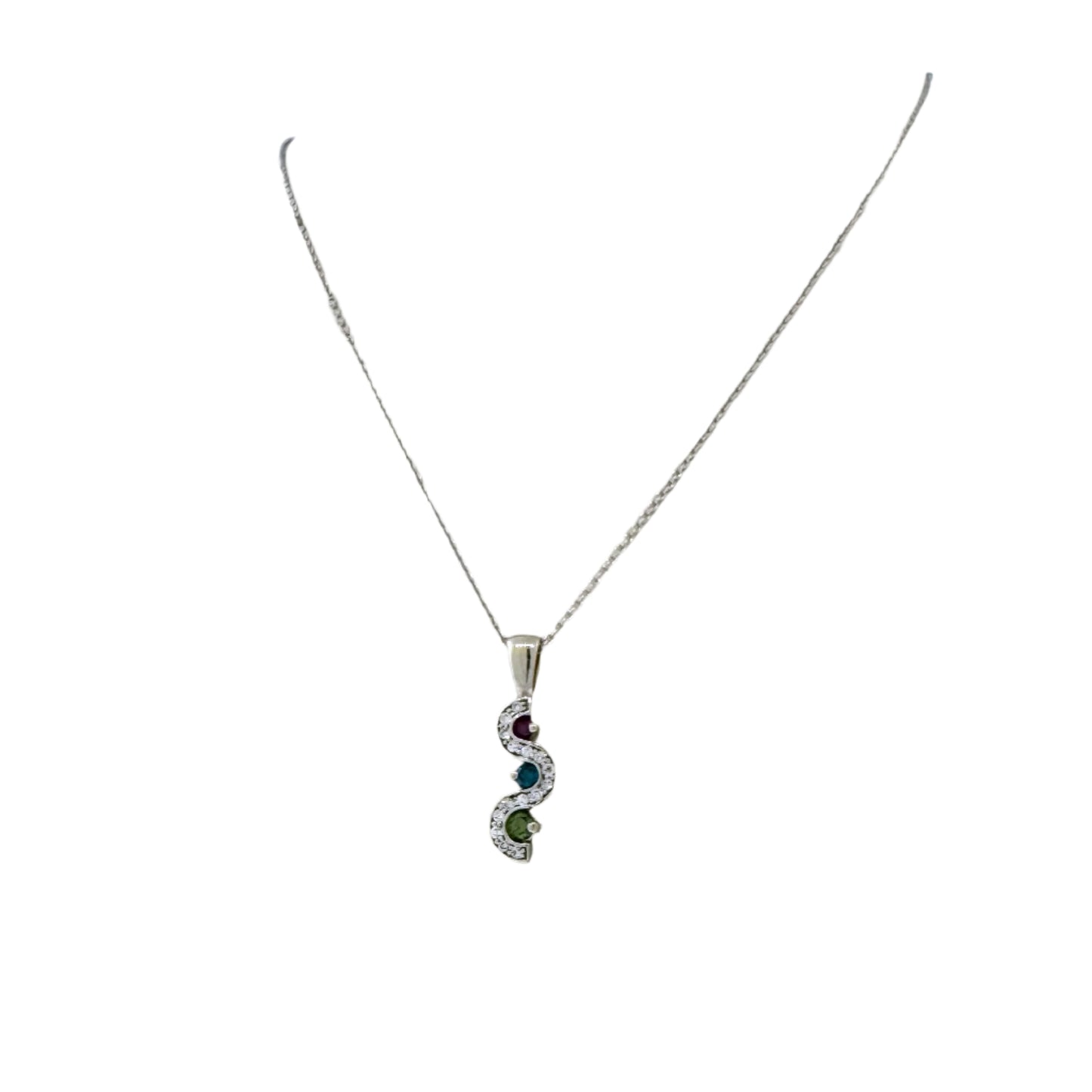Estate 14k + Fancy Diamond Necklace