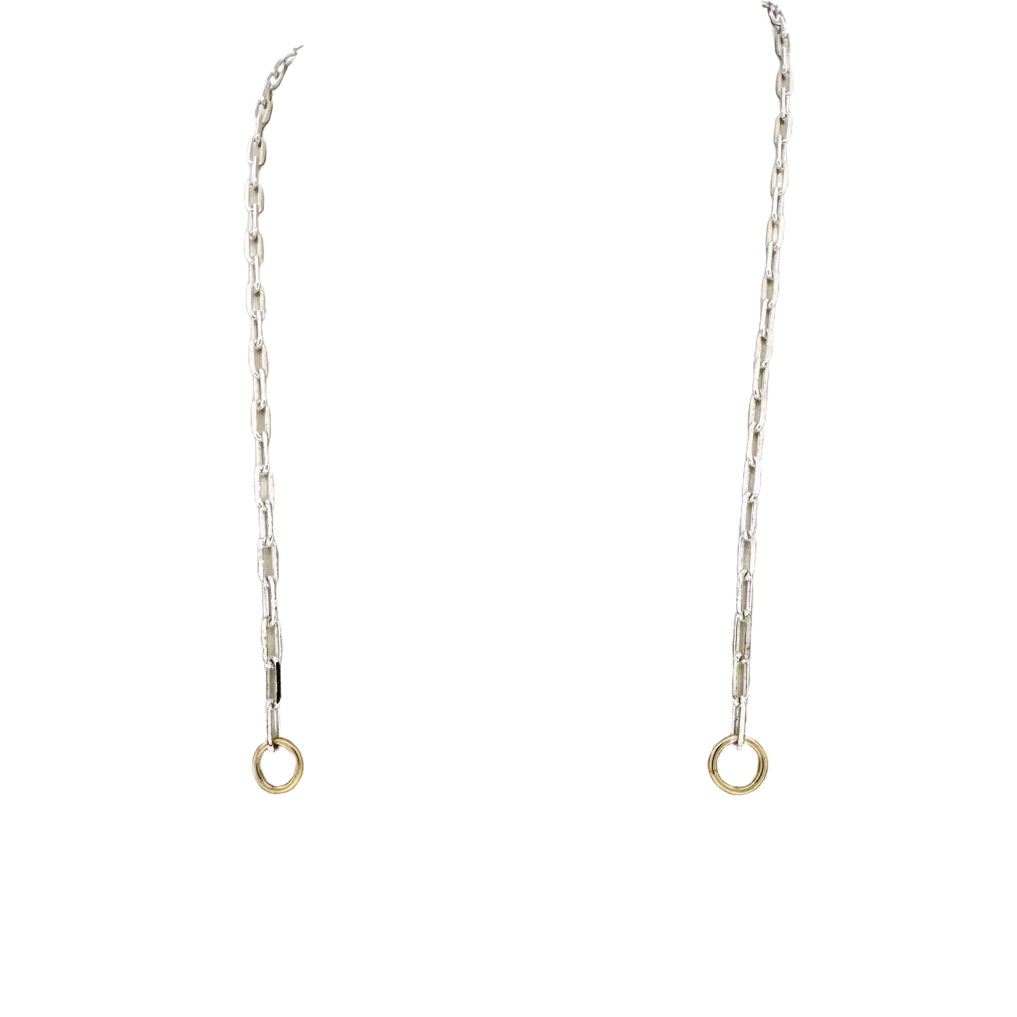 Sterling + 14k Paperclip Chain for Hinged Charms