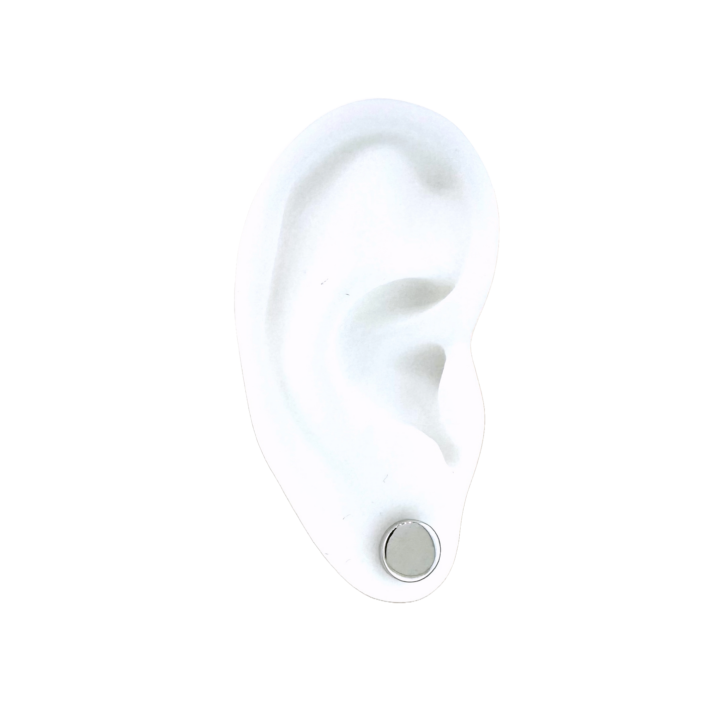 14k + Large Round Disc Earrings