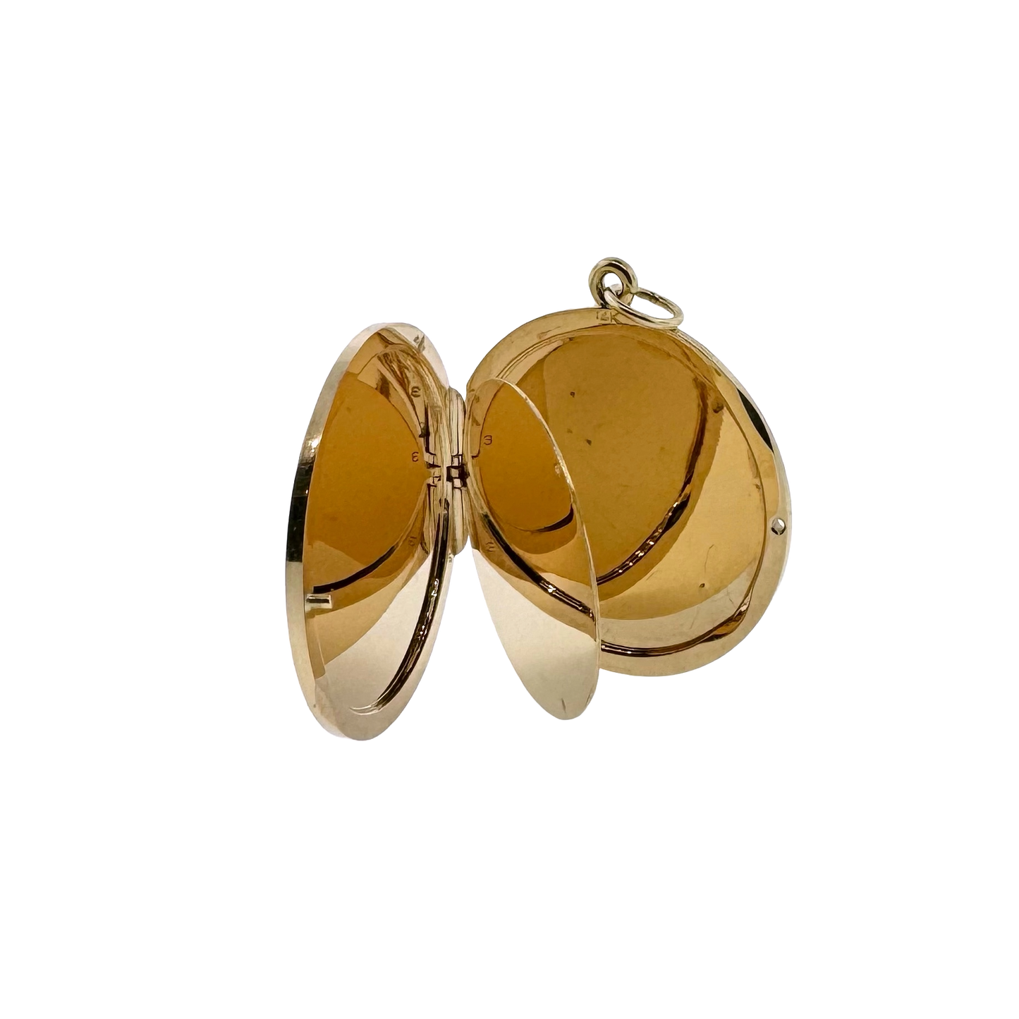 Estate 14k + St. Christopher Locket Pendant
