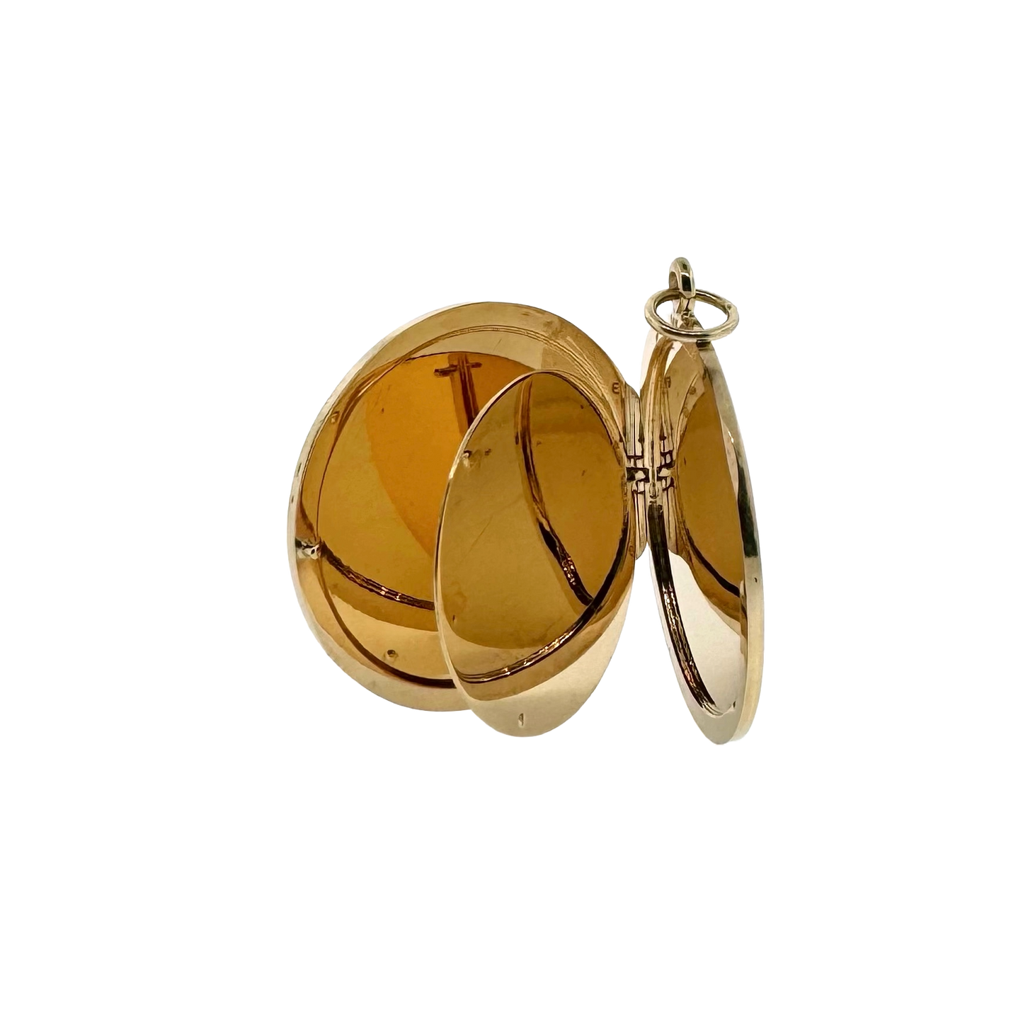 Estate 14k + St. Christopher Locket Pendant