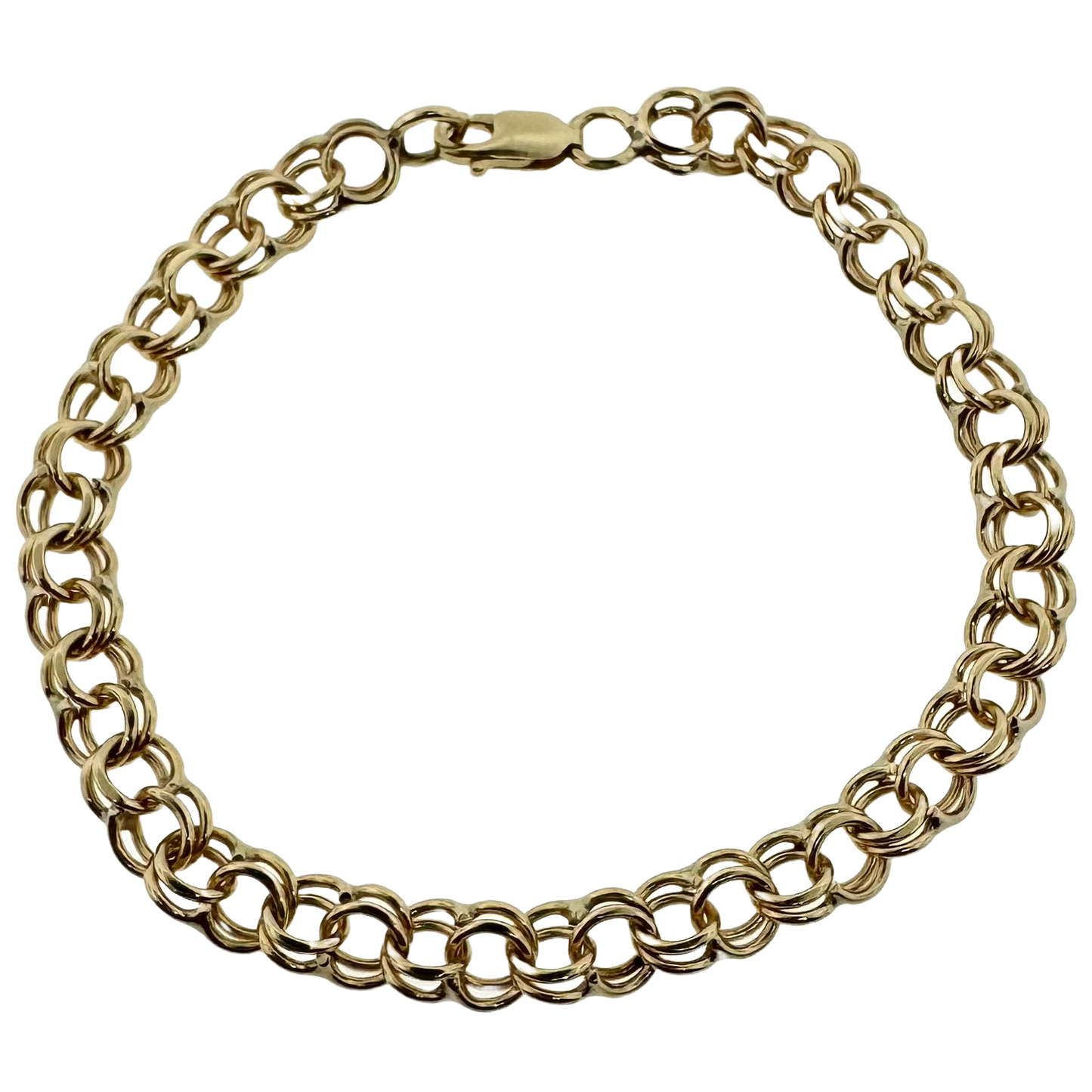 Estate 14k + Charm Bracelet 6mm