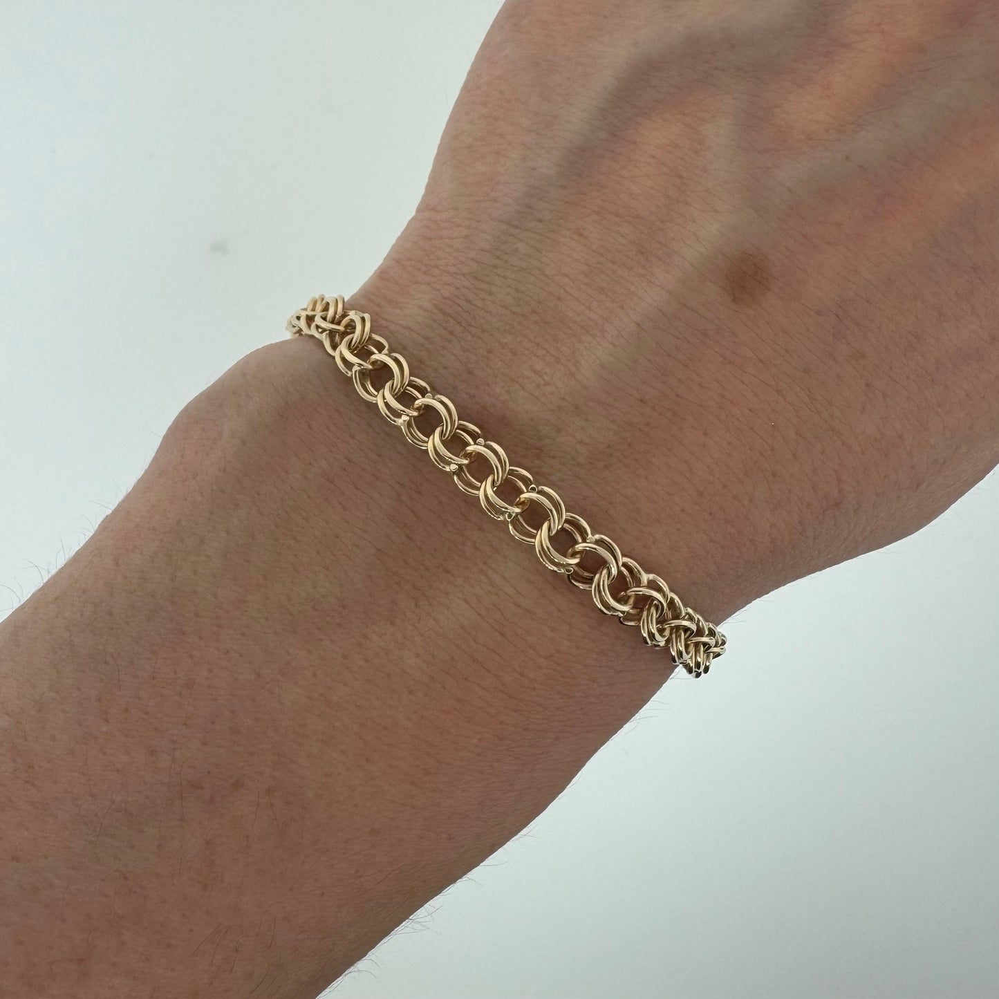 Estate 14k + Charm Bracelet 6mm