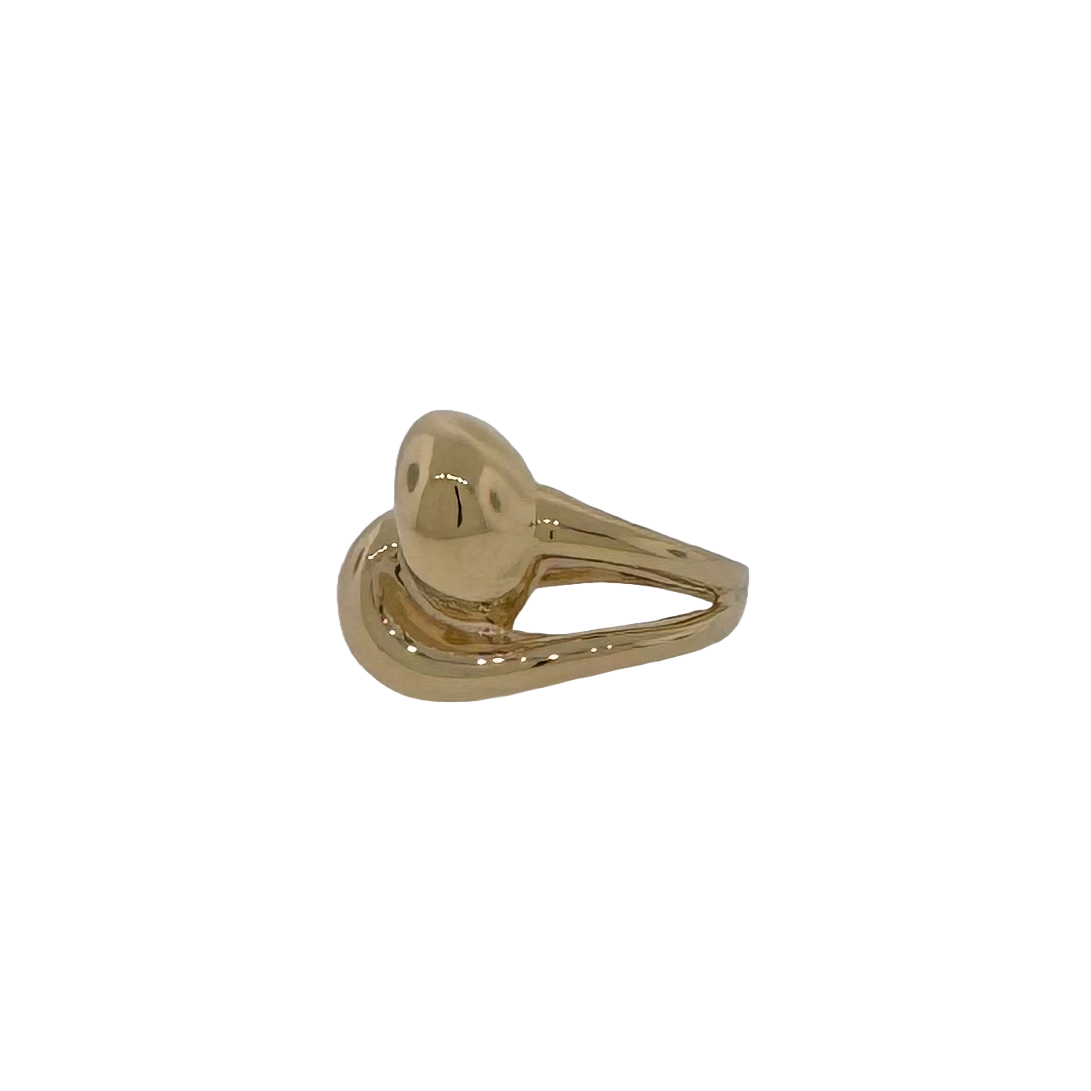 Estate 14k + Domed Bypass Ring