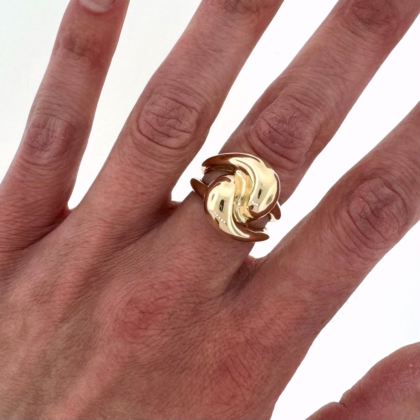 Estate 14k + Domed Bypass Ring