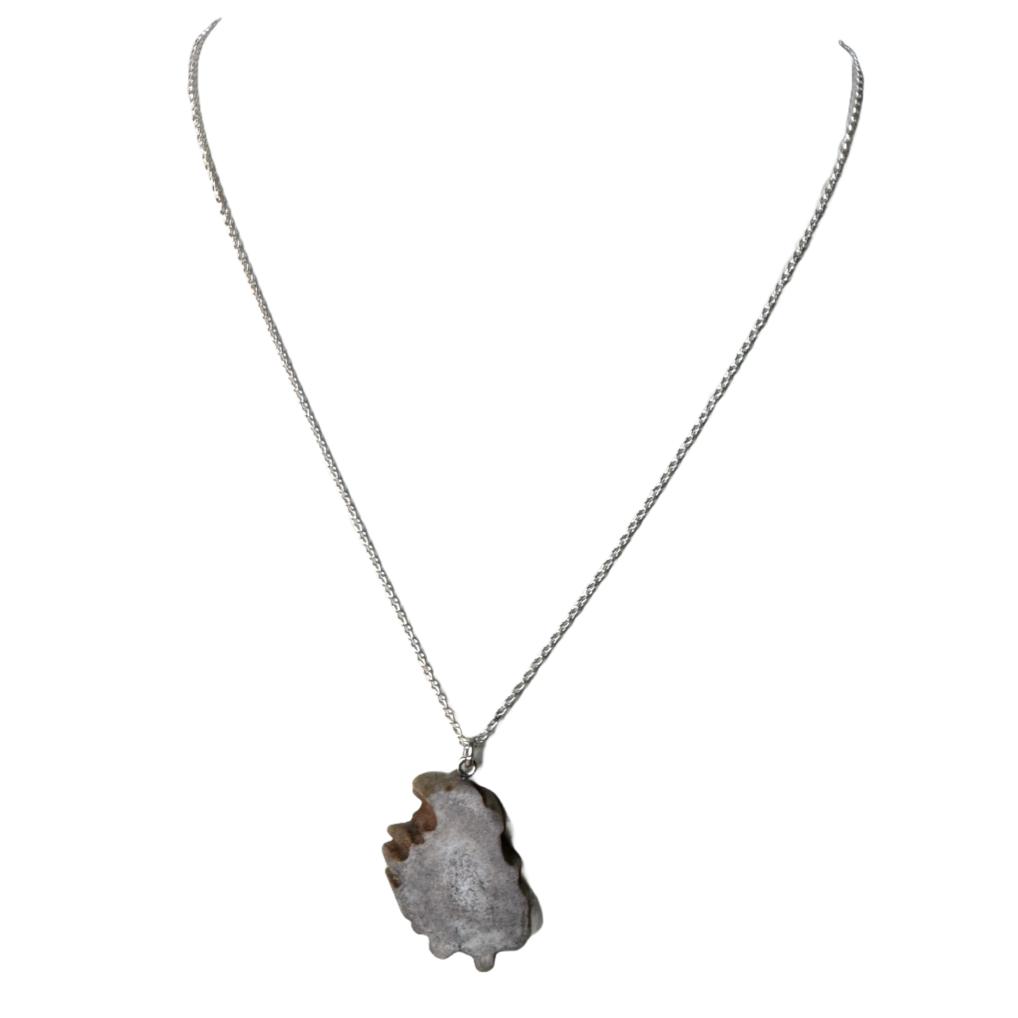 Sterling + Freestyle Antler Slice Necklace
