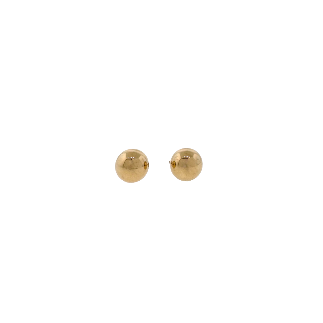 Estate 14k + 7mm Ball Stud Earrings