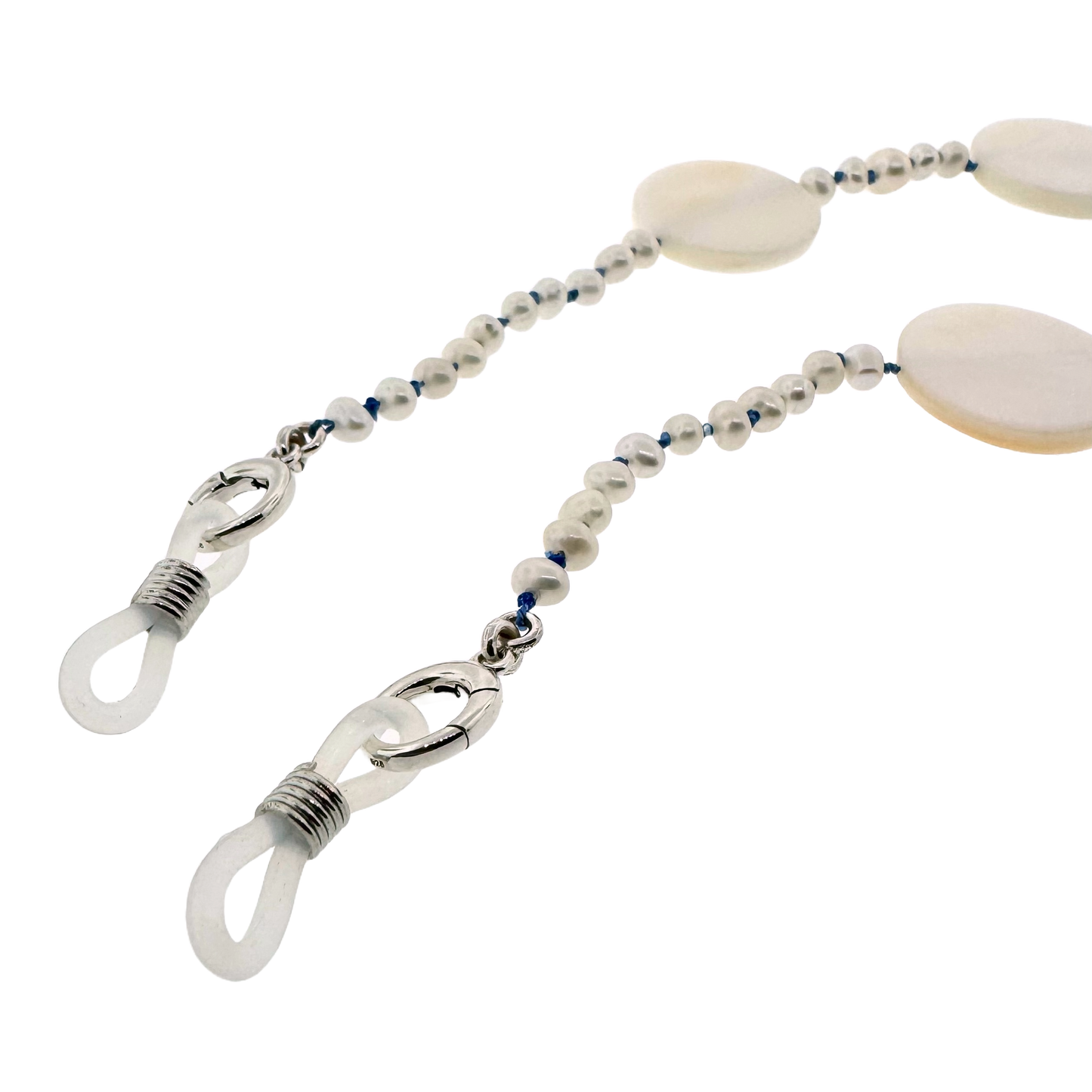 Sterling + Freshwater Pearls and Mother-of-pearl Convertible Necklace