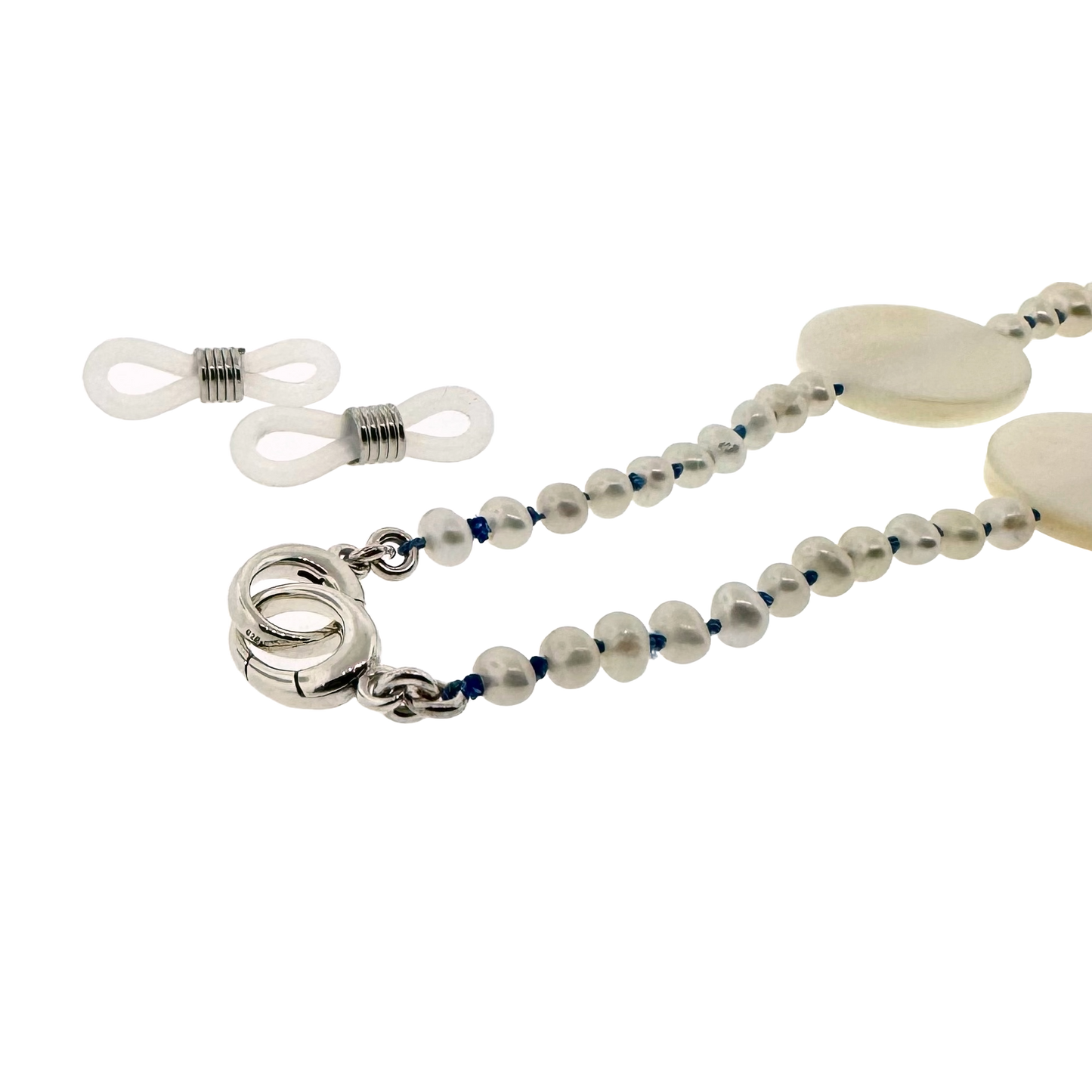 Sterling + Freshwater Pearls and Mother-of-pearl Convertible Necklace