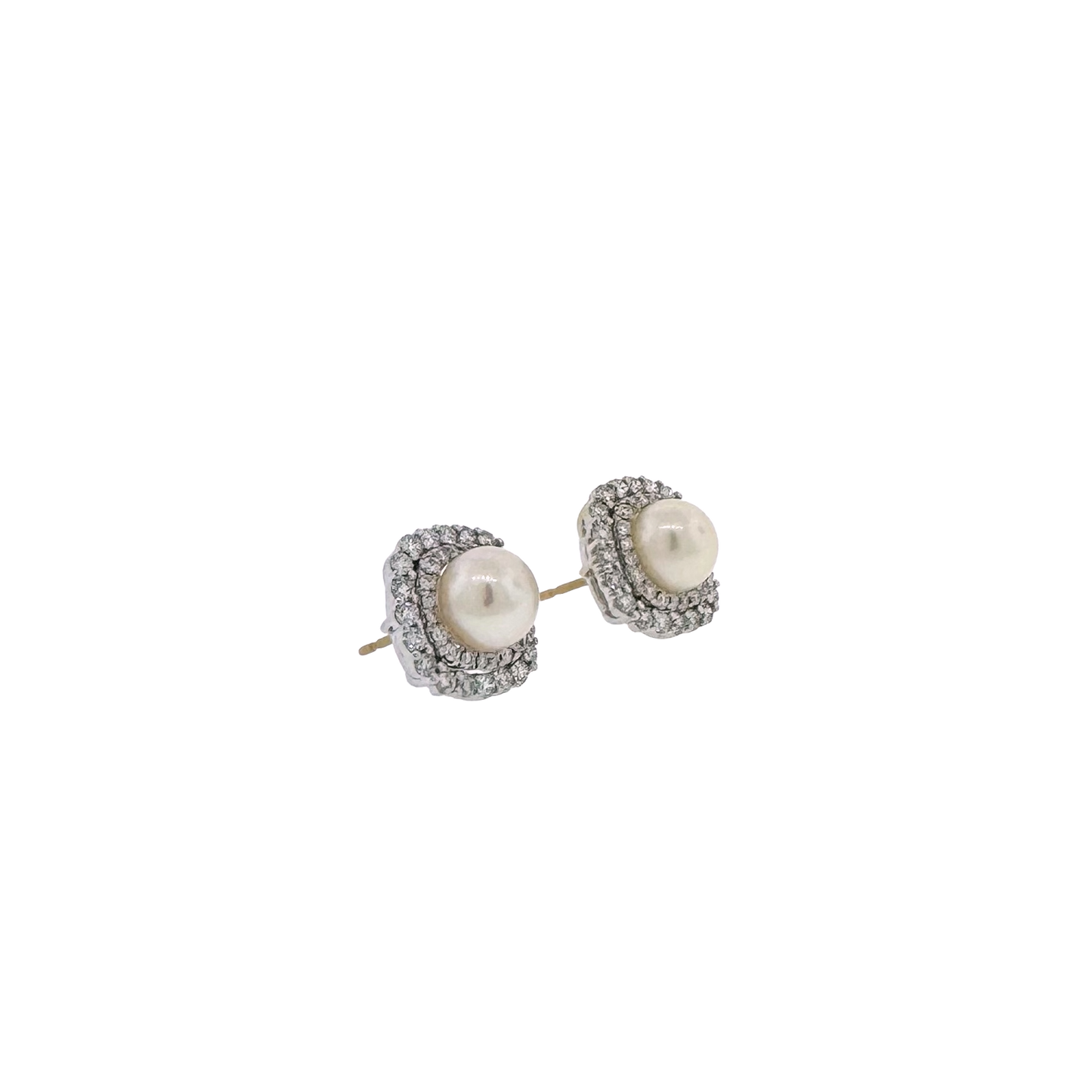 Estate 14k + Diamond Earring Jackets