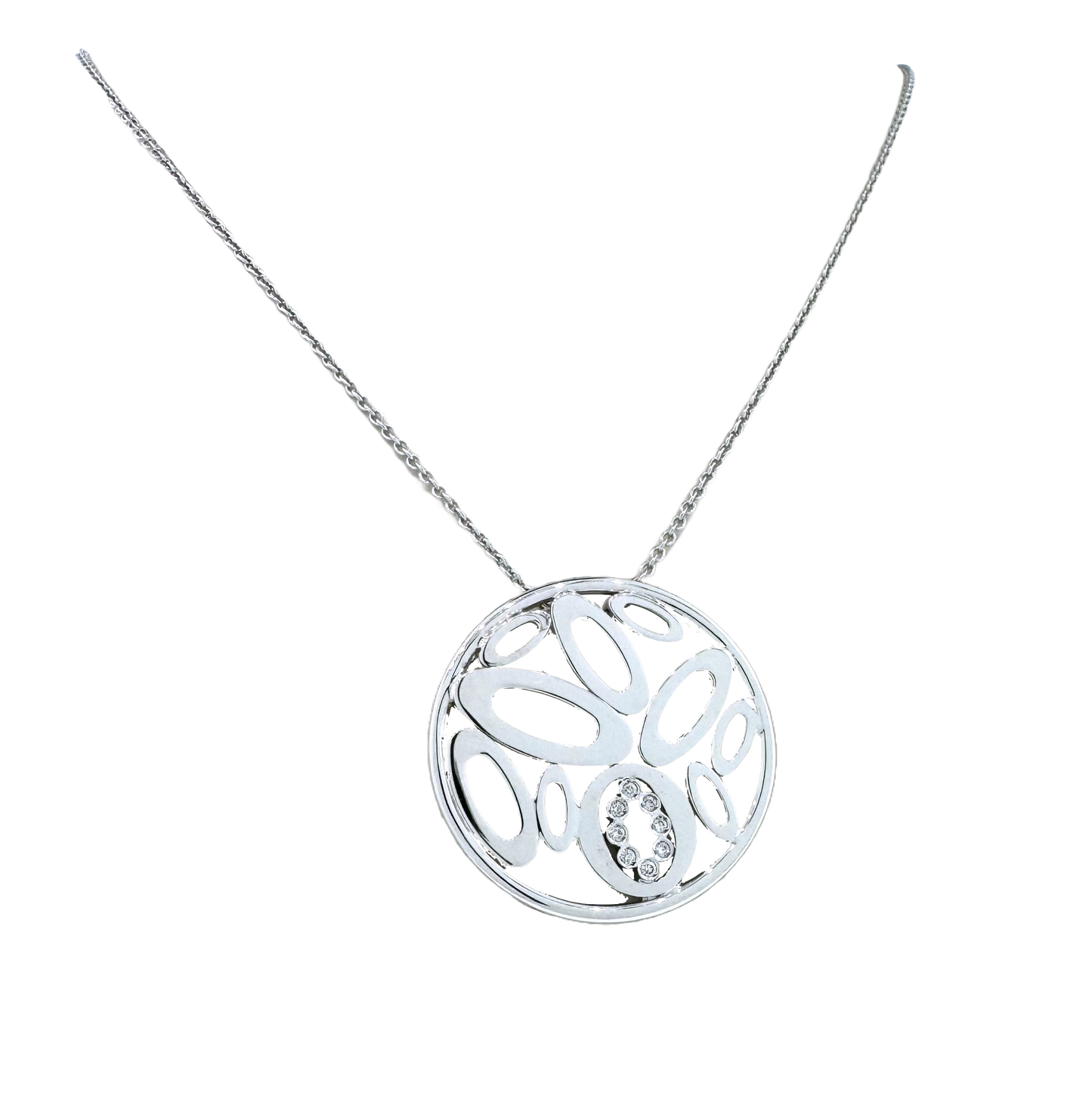 Estate Roberto Coin 18k Chic & Shine Diamond Necklace