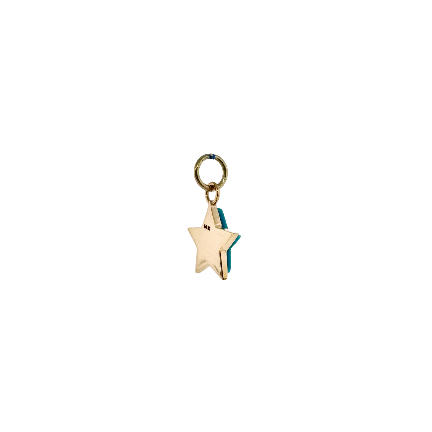 14k + Turquoise Star Charm