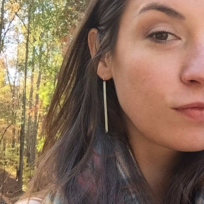 Sterling + Matchstick Earrings