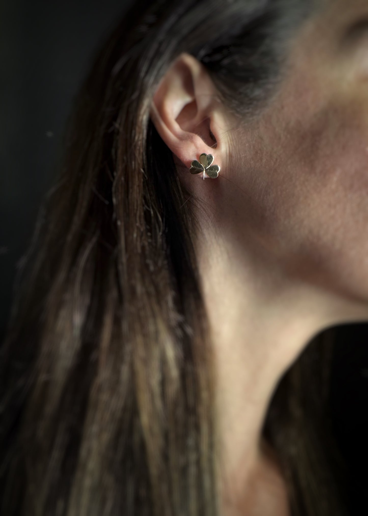 Estate 14k + Clover Earrings