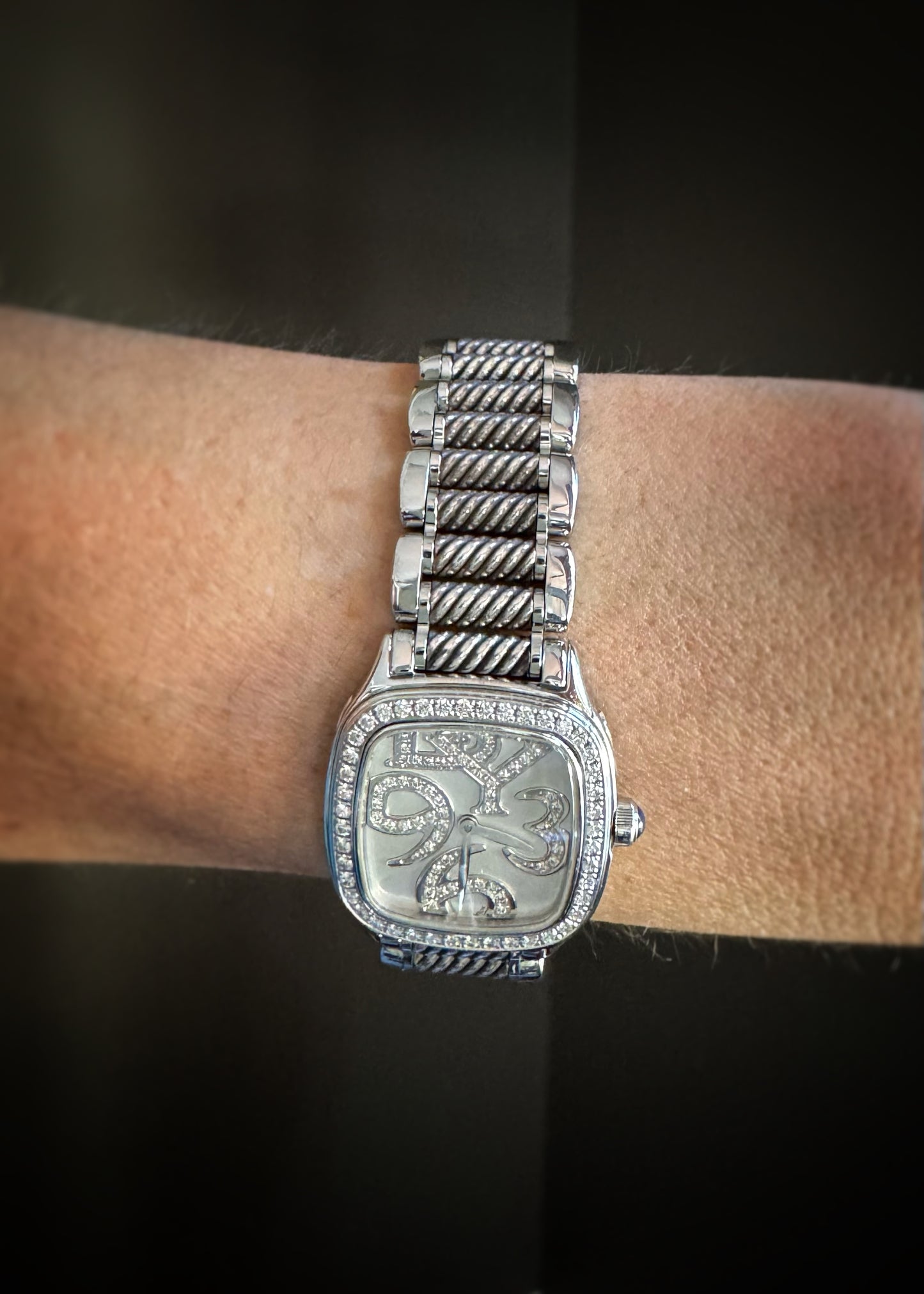 Estate Designer Stainless + Diamond Thoroughbred Watch