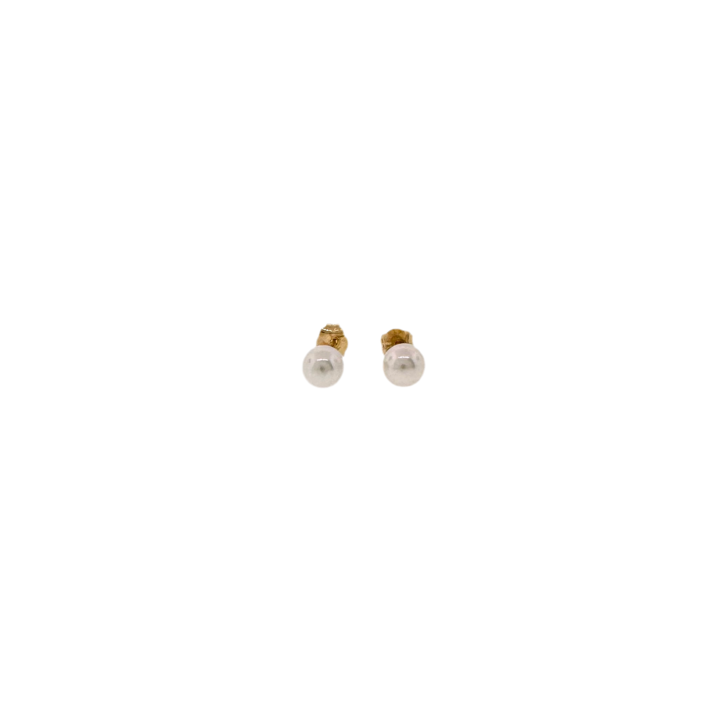 14k + 5mm Pearl Stud Earrings