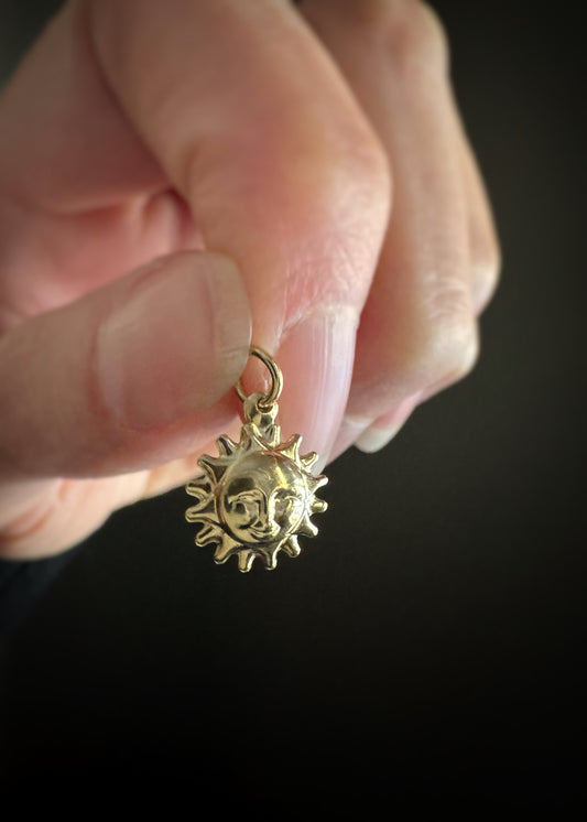 Estate 14k + Small Sun Charm