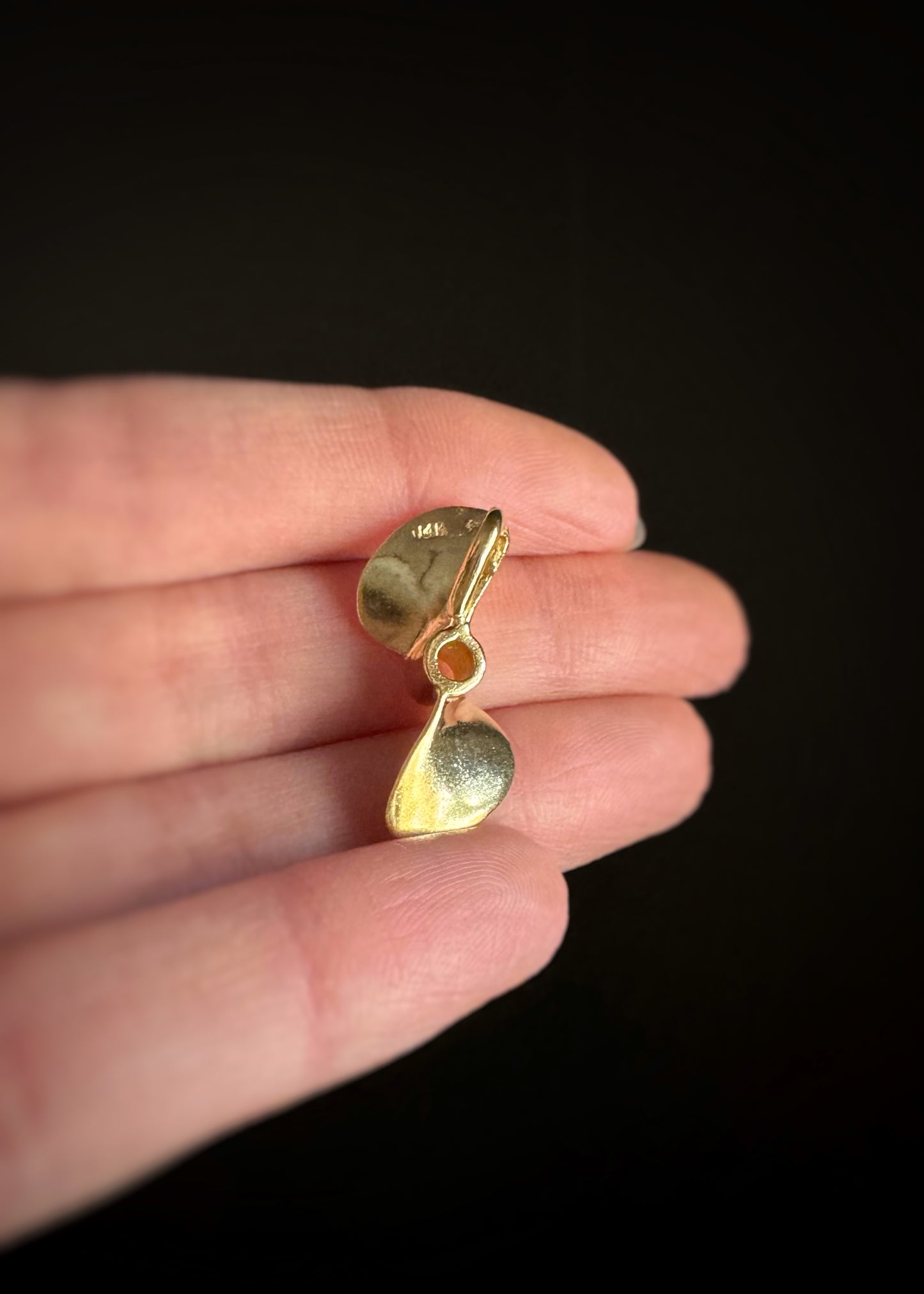 Estate 14k + Propeller Pendant