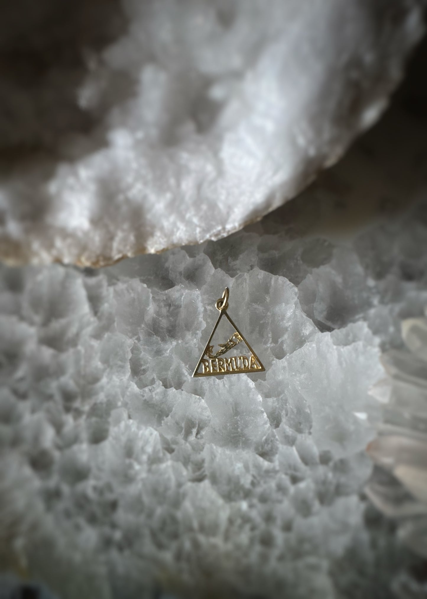 Estate 14k + Bermuda Triangle Charm