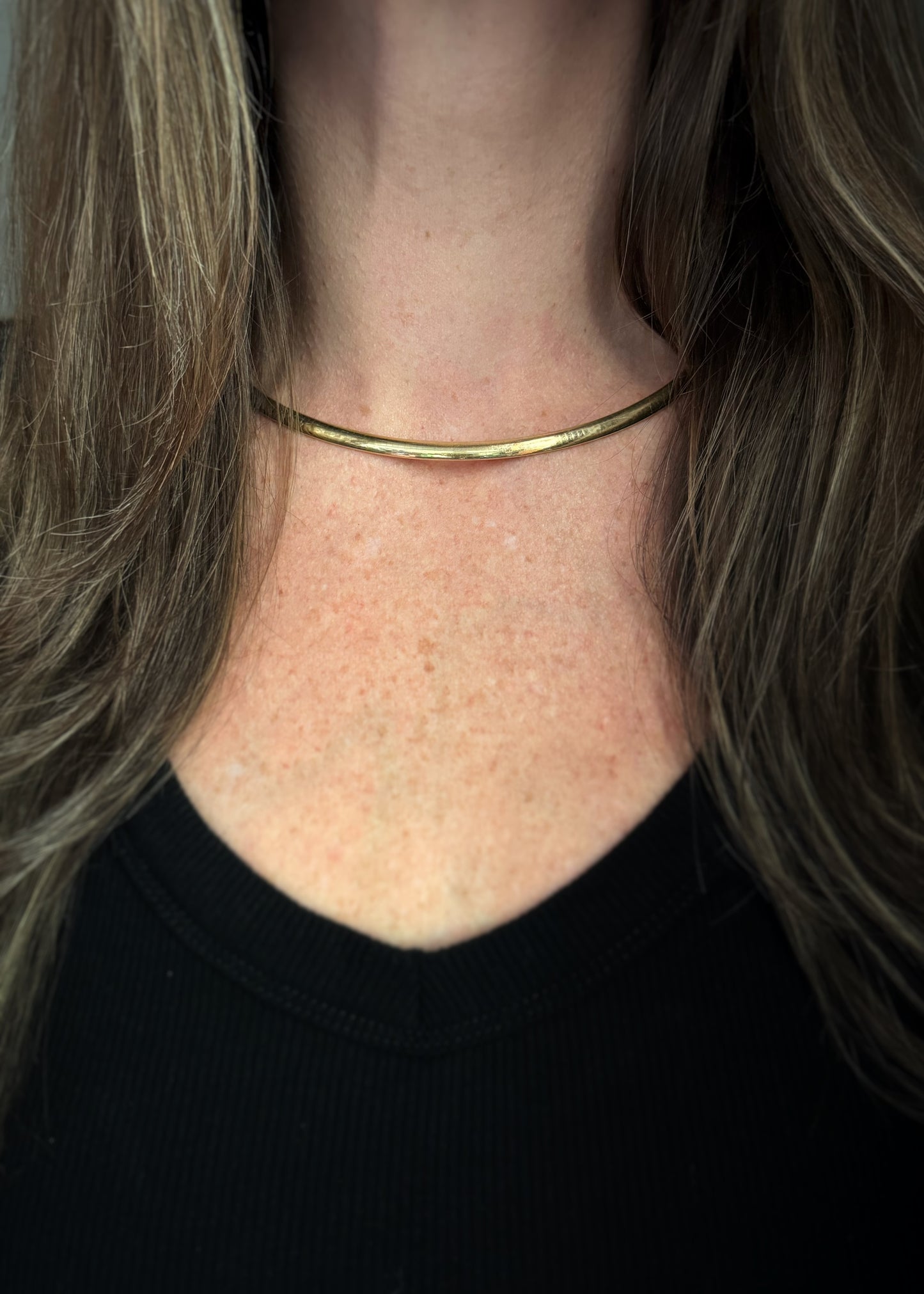 Estate 14k + Omega Necklace