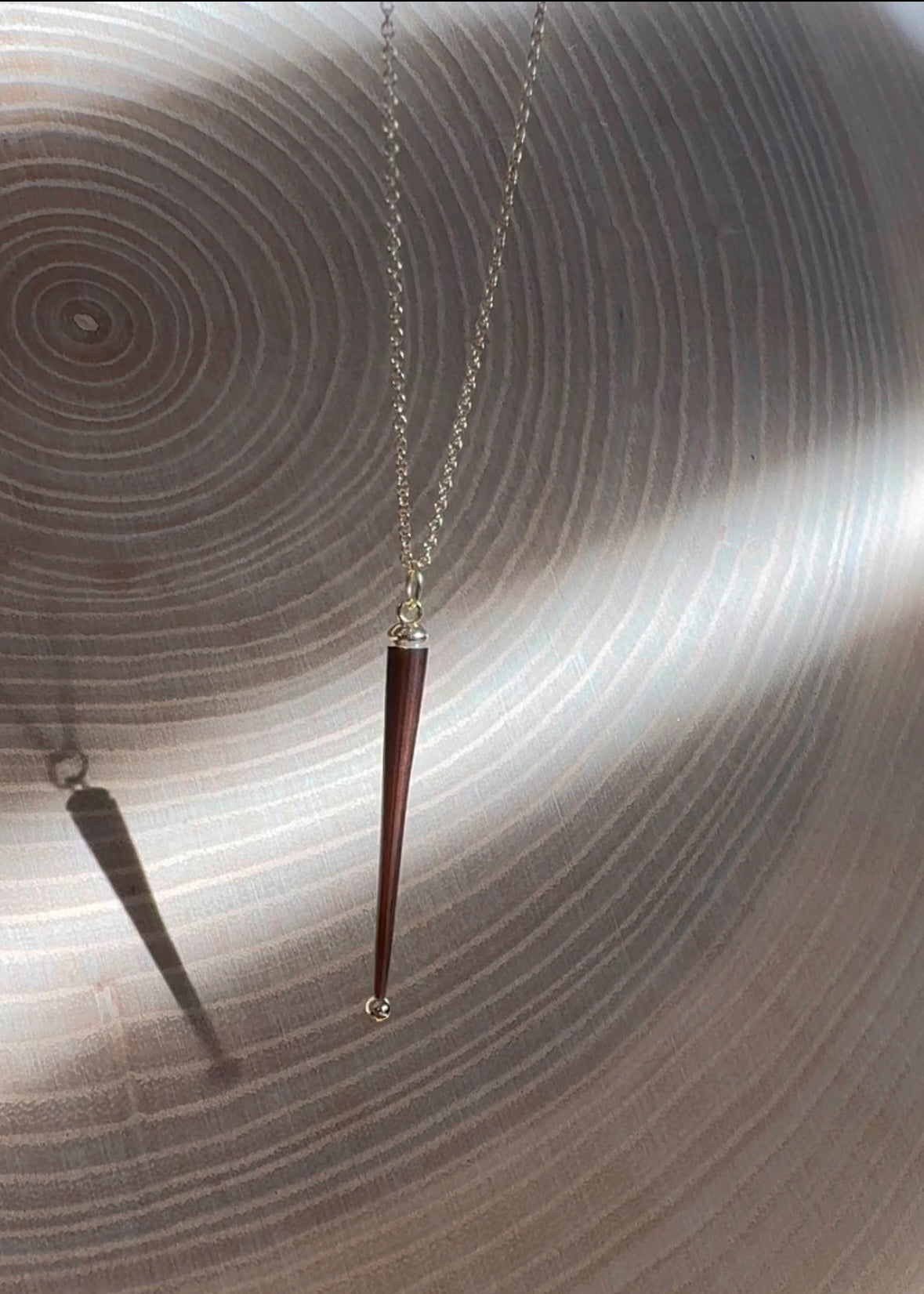 14k + Porcupine Quill Necklace