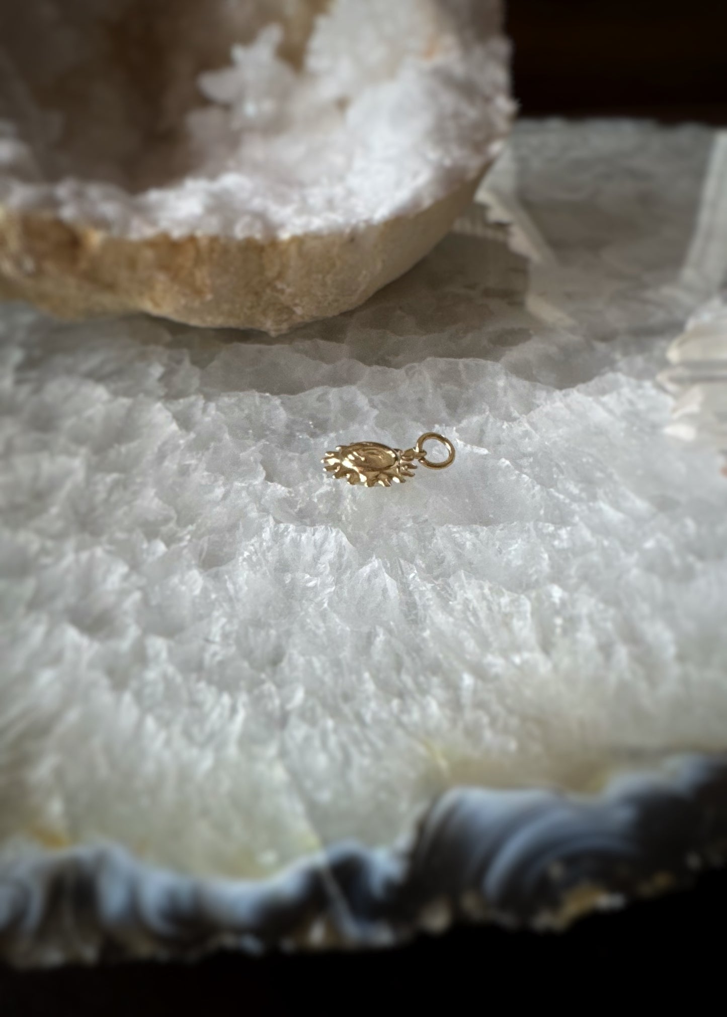 Estate 14k + Small Sun Charm