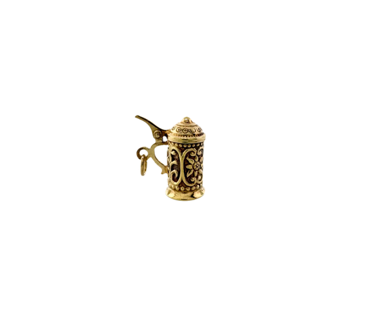 Estate 14k + Beer Stein Tankard Charm