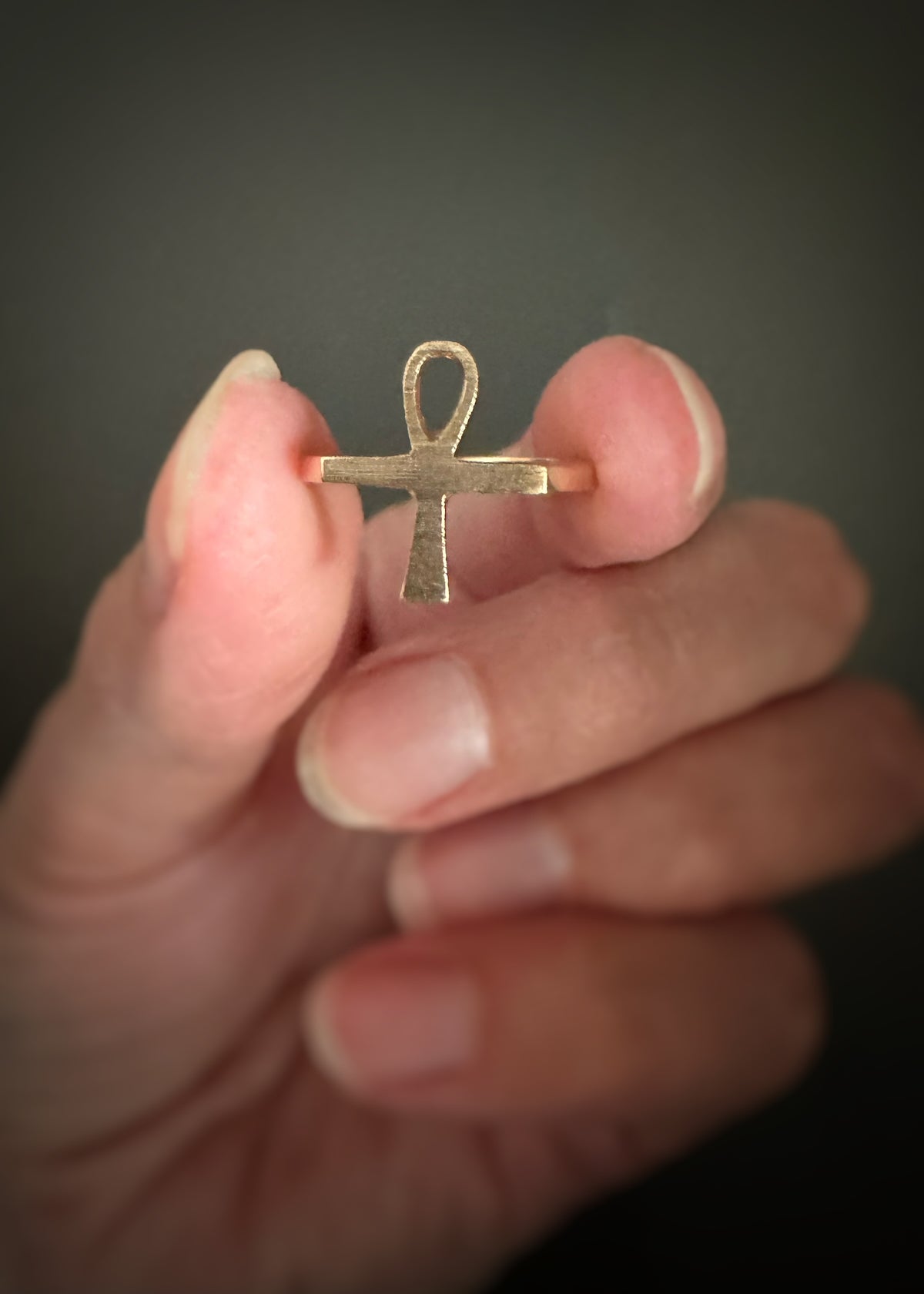Estate 10k + Ankh Ring