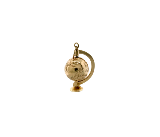 Estate 14k + Globe Charm