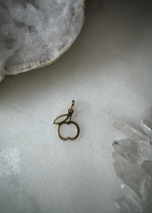 Estate 14k + Apple Charm