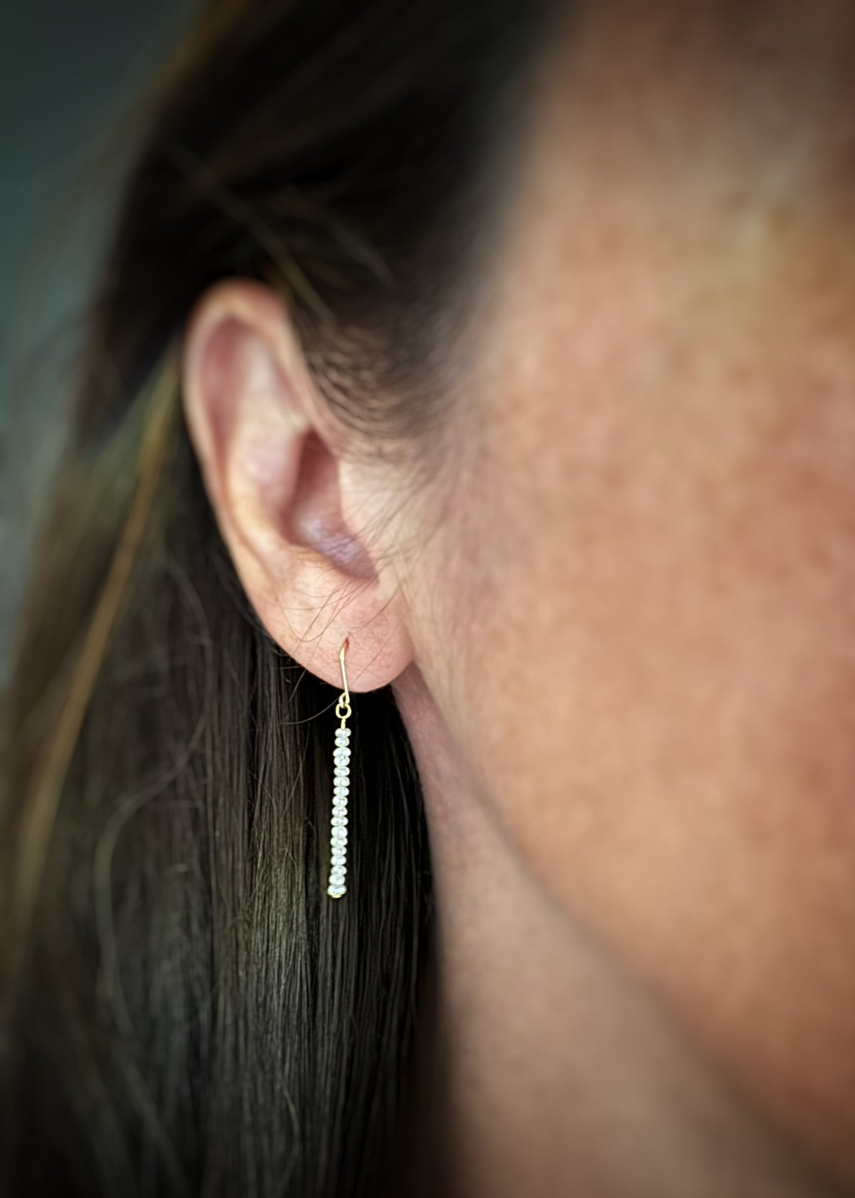 14k + Pearl Stick Earrings