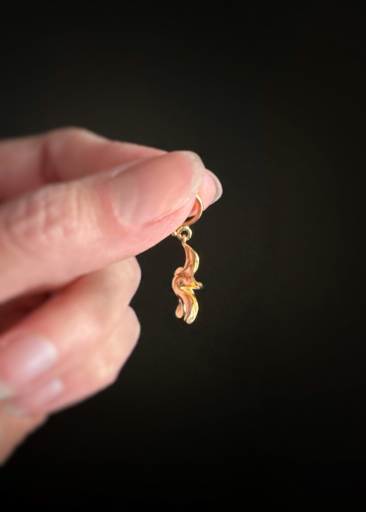 Estate Designer 14k + Hawaiian Plumeria Enhancer Pendant