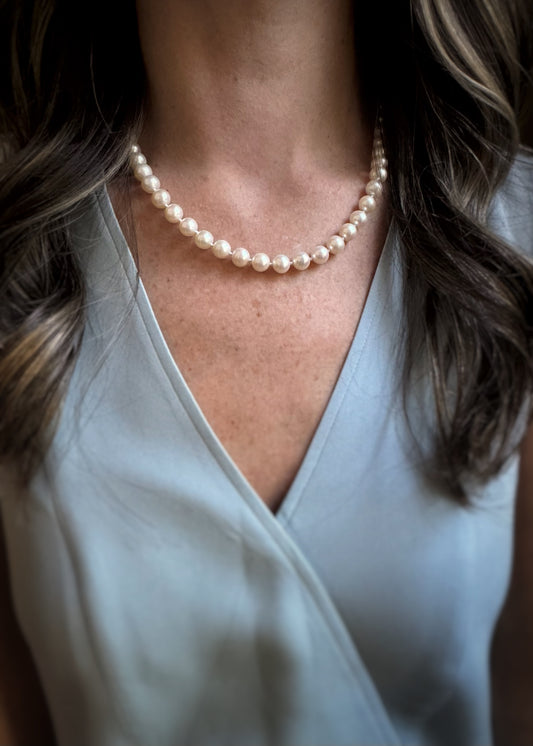 Estate 14k + Freshwater Pearl Necklace
