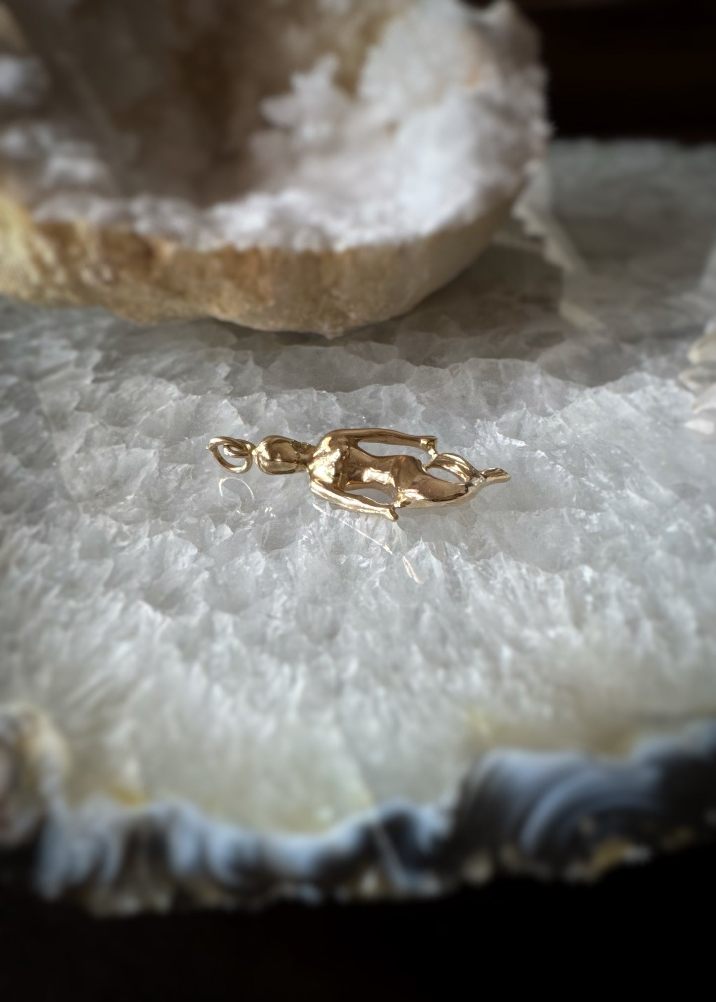 Estate 14k + Mermaid Charm