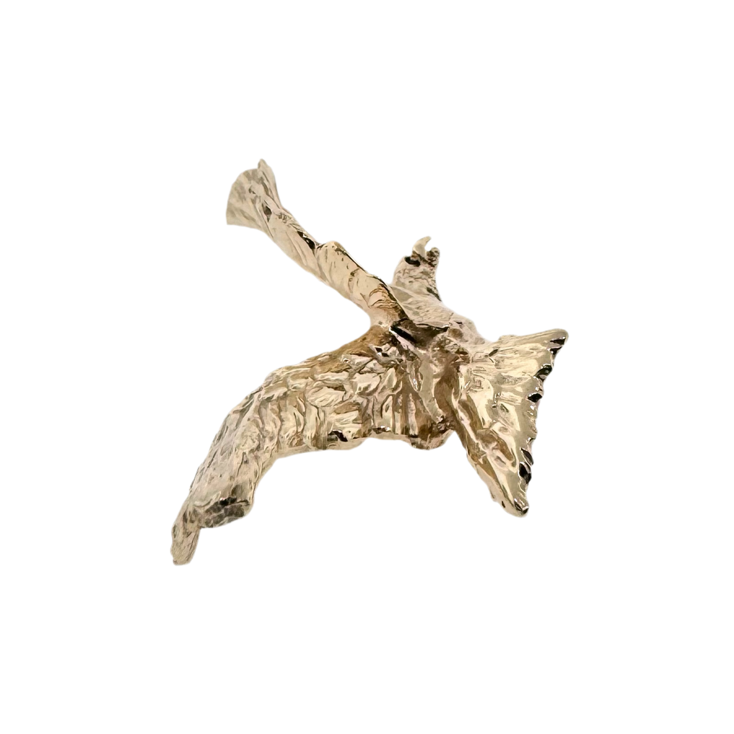 Estate 14k + Eagle Brooch with Sapphire Eye