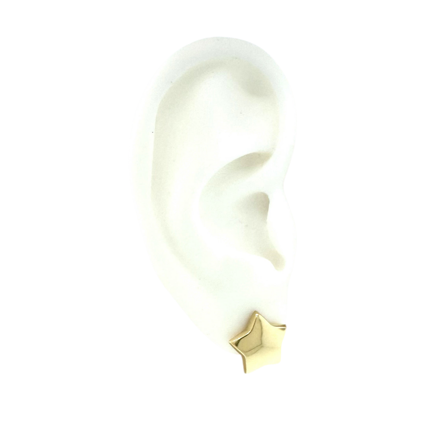 Estate 14k + Star Stud Earrings
