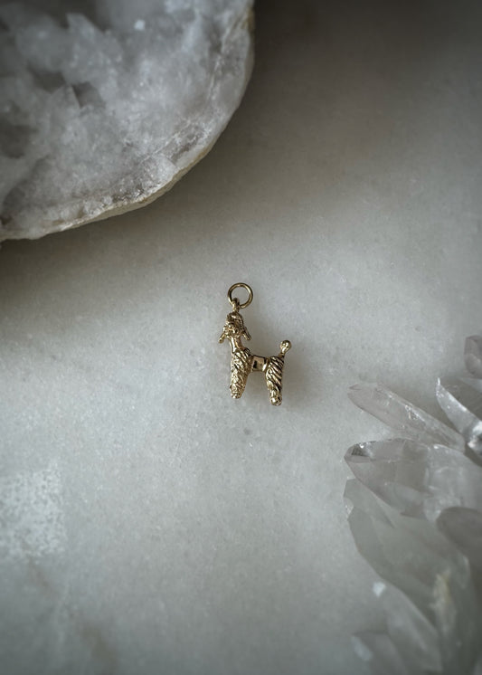 Estate 14k + Standard Poodle Dog Charm