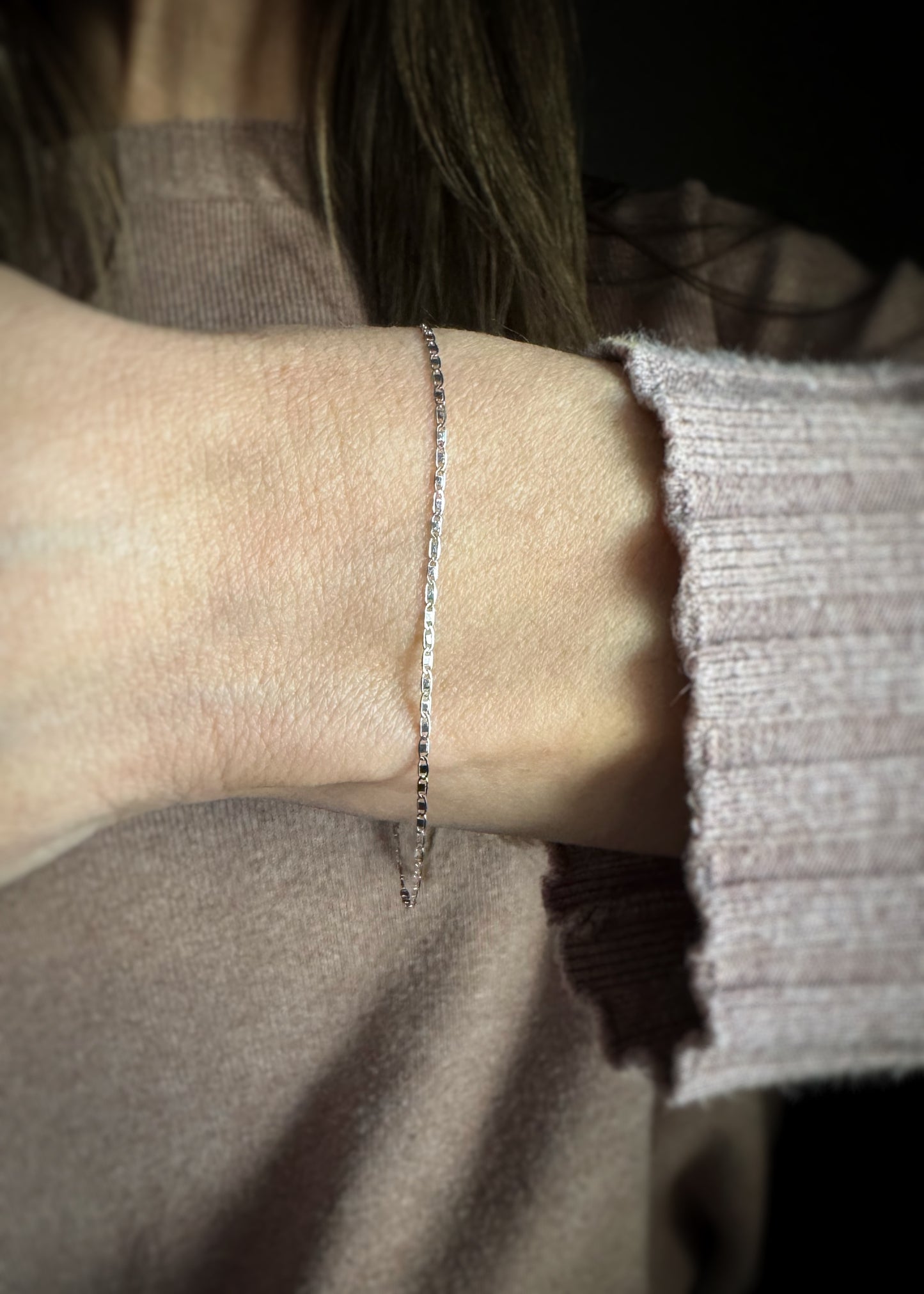 14k + Mirror Chain Bracelet