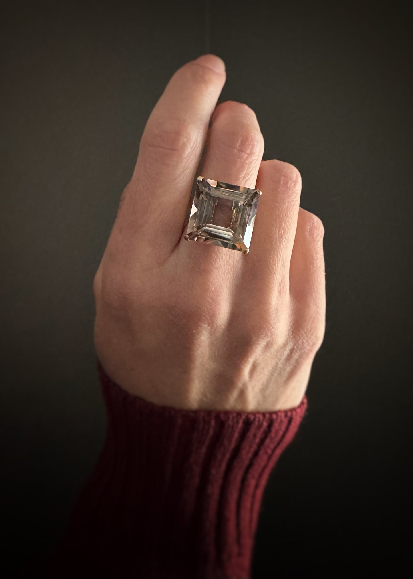 Estate 14k + Smoky Quartz Cocktail Ring