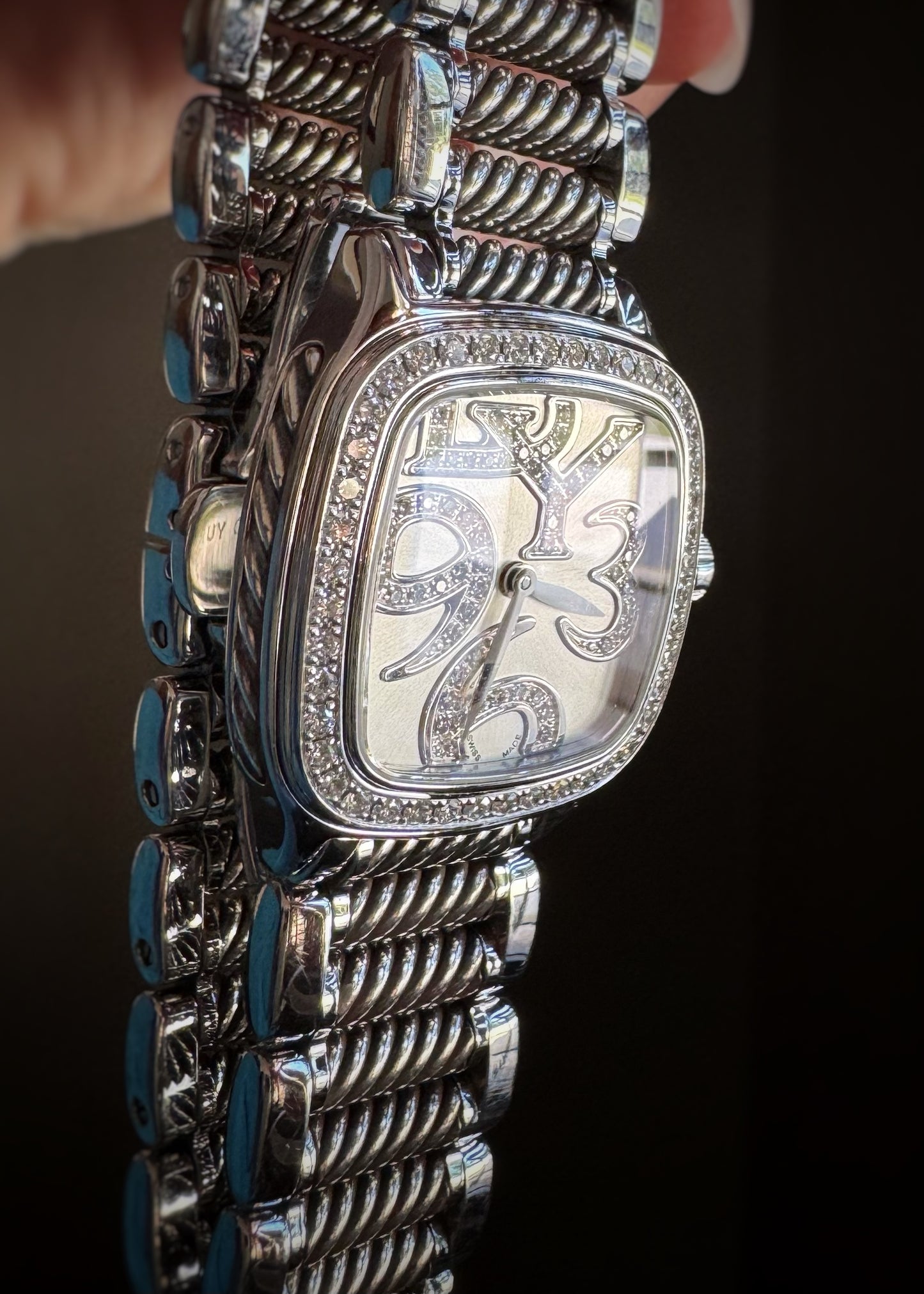 Estate Designer Stainless + Diamond Thoroughbred Watch