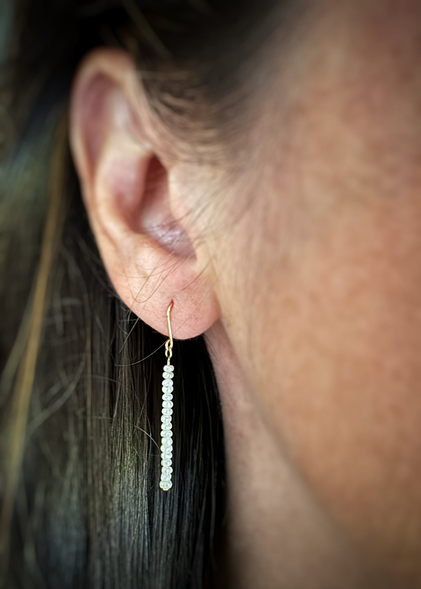 14k + Pearl Stick Earrings