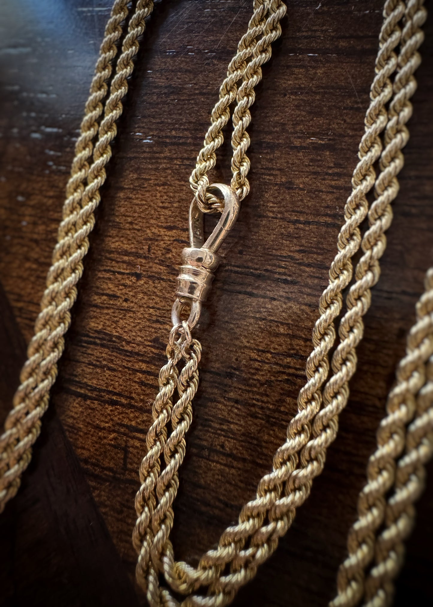 Victorian 14k + Diamond Serpent Slide Lariat Necklace
