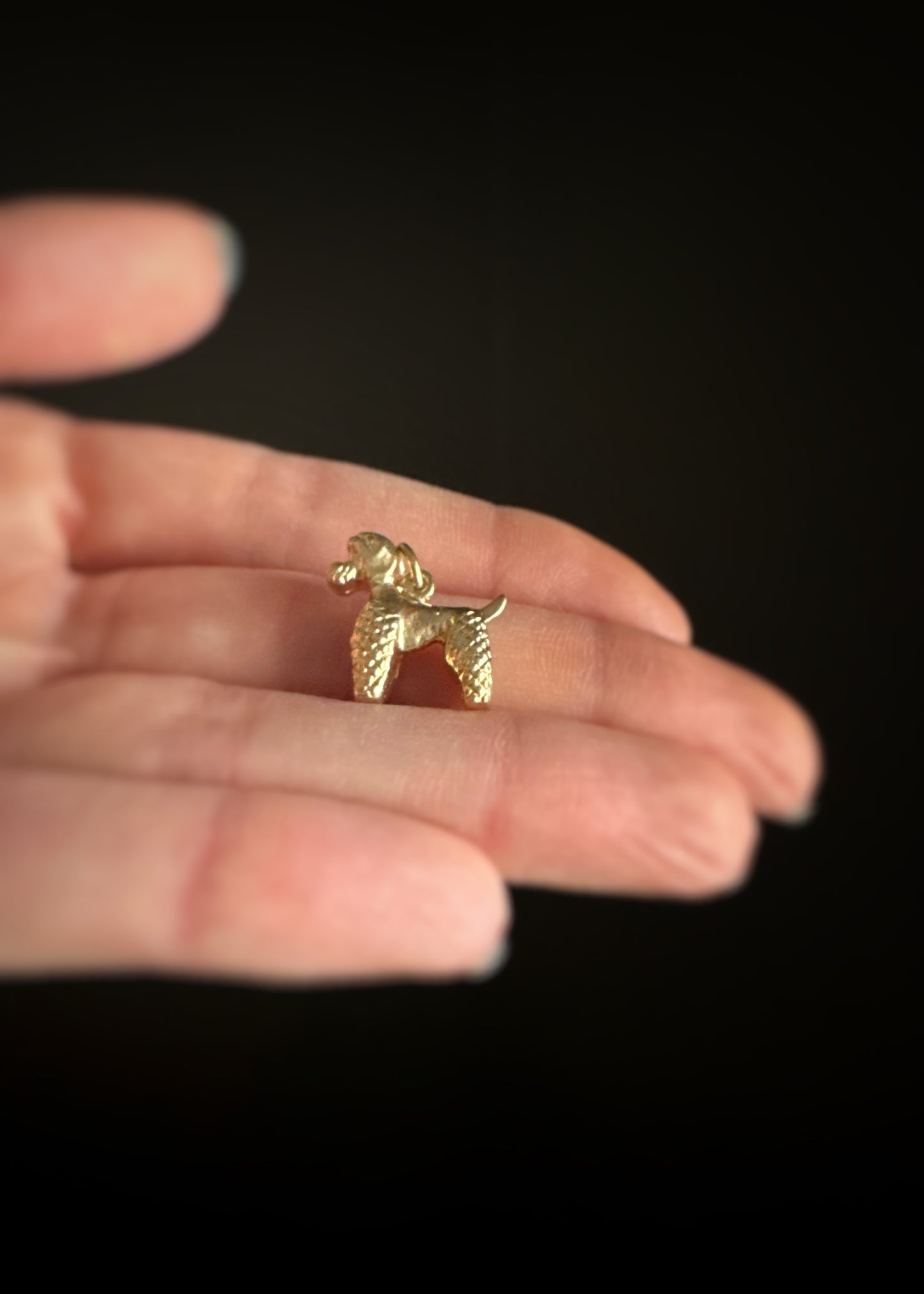 Estate 14k + Poodle Charm (Heavy Weight)