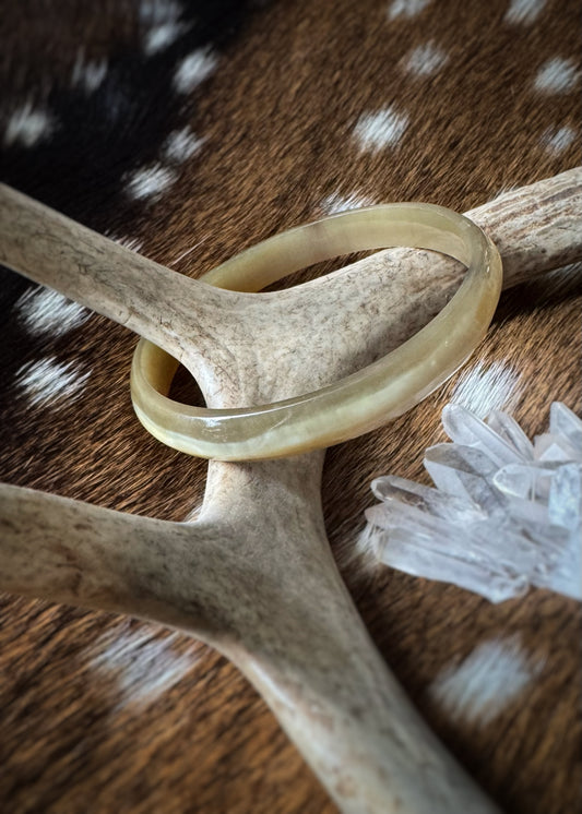 Horn Bangle Bracelet - Small