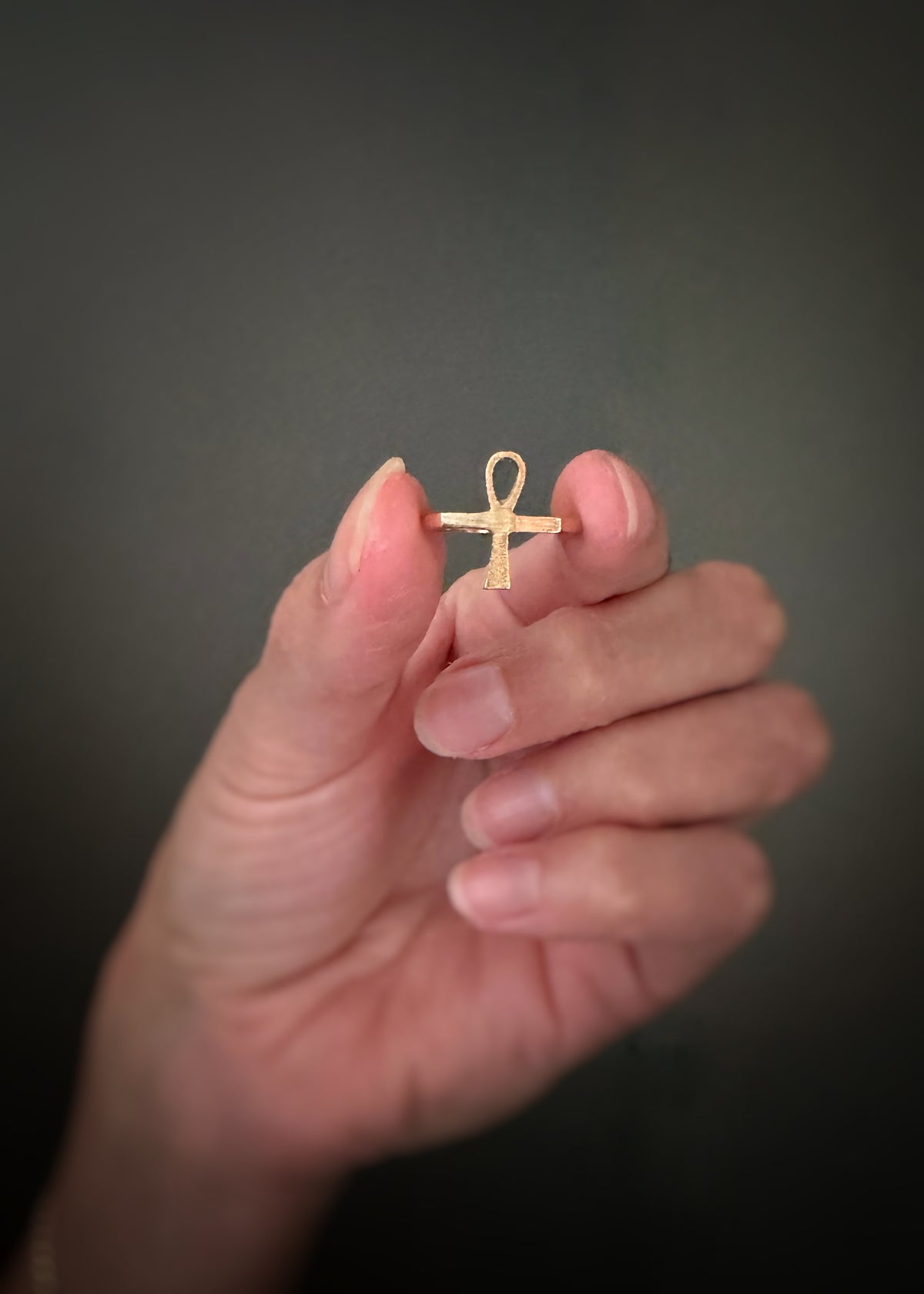Estate 10k + Ankh Ring